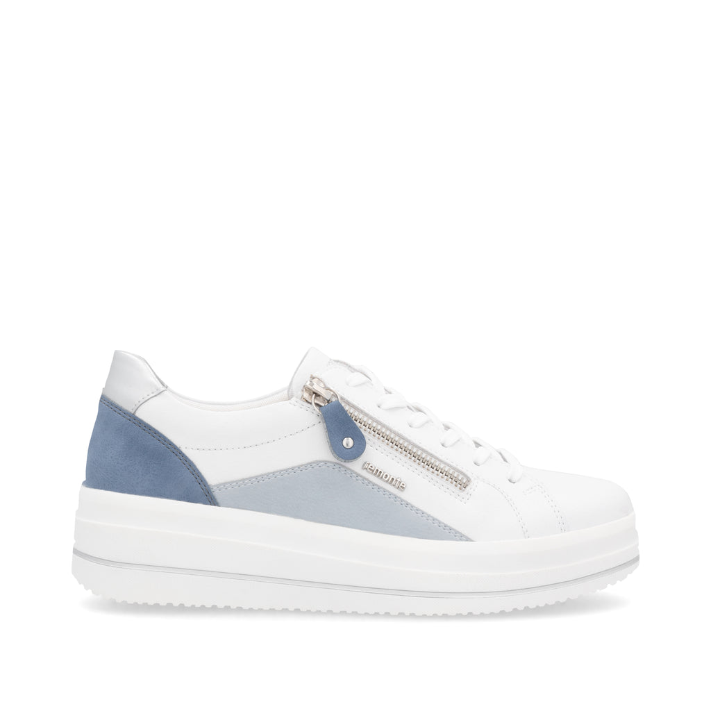 White Zip Shoes for Women | Remonte D1C01-84