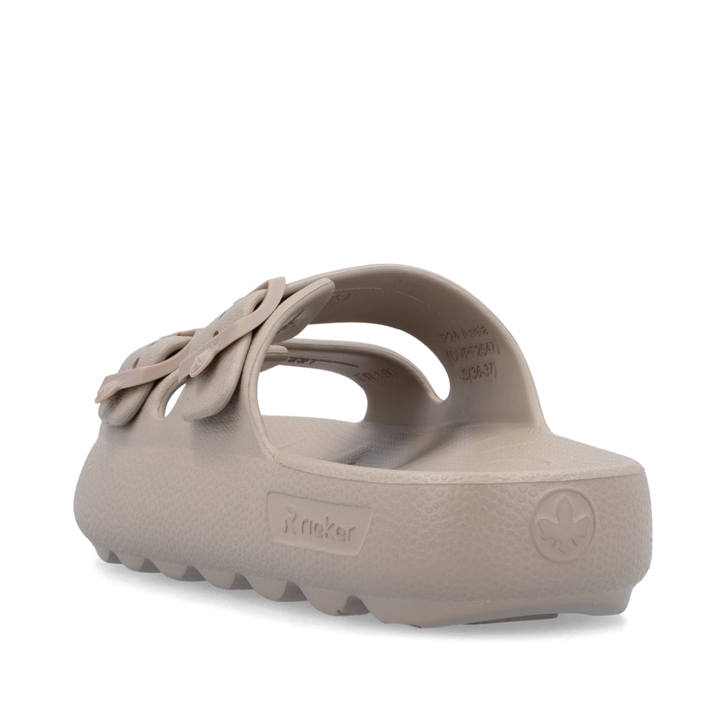 Beige Buckle Sandals for Women | Rieker P2450-60