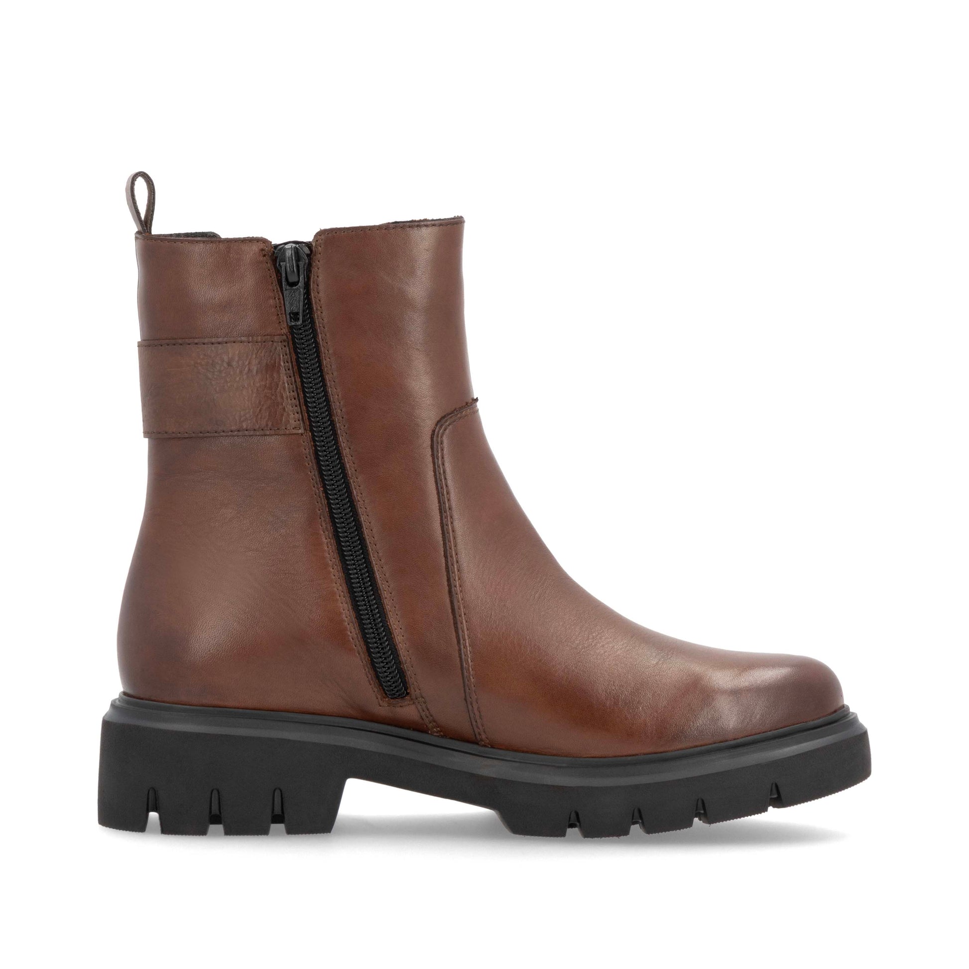 Brown Zip Boots for Women | Remonte D1W74-22