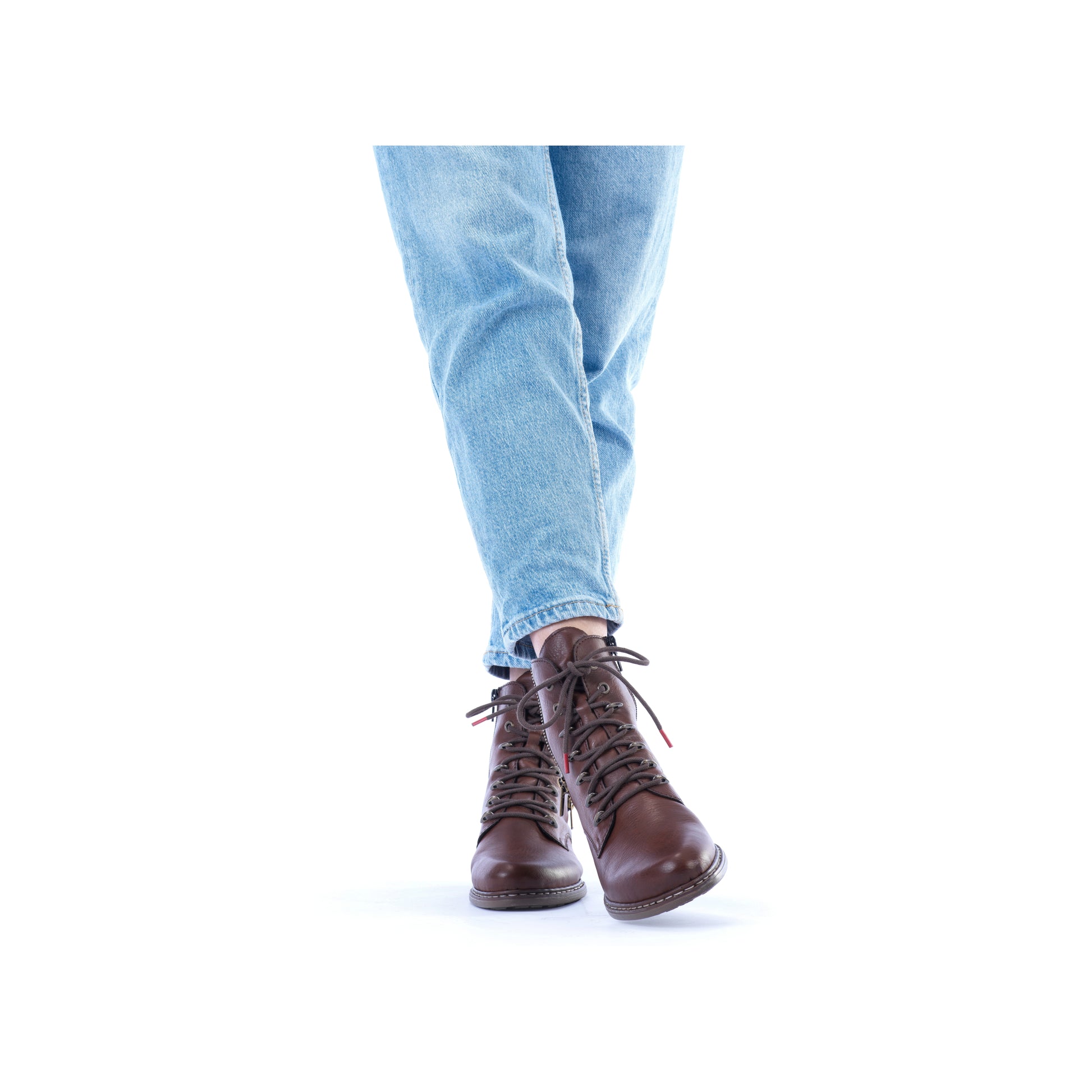 Brown Zip Boots for Women | Rieker Y0800-24