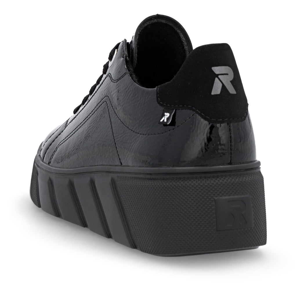 Black Elasticated Shoes for Women | Rieker W2601-00