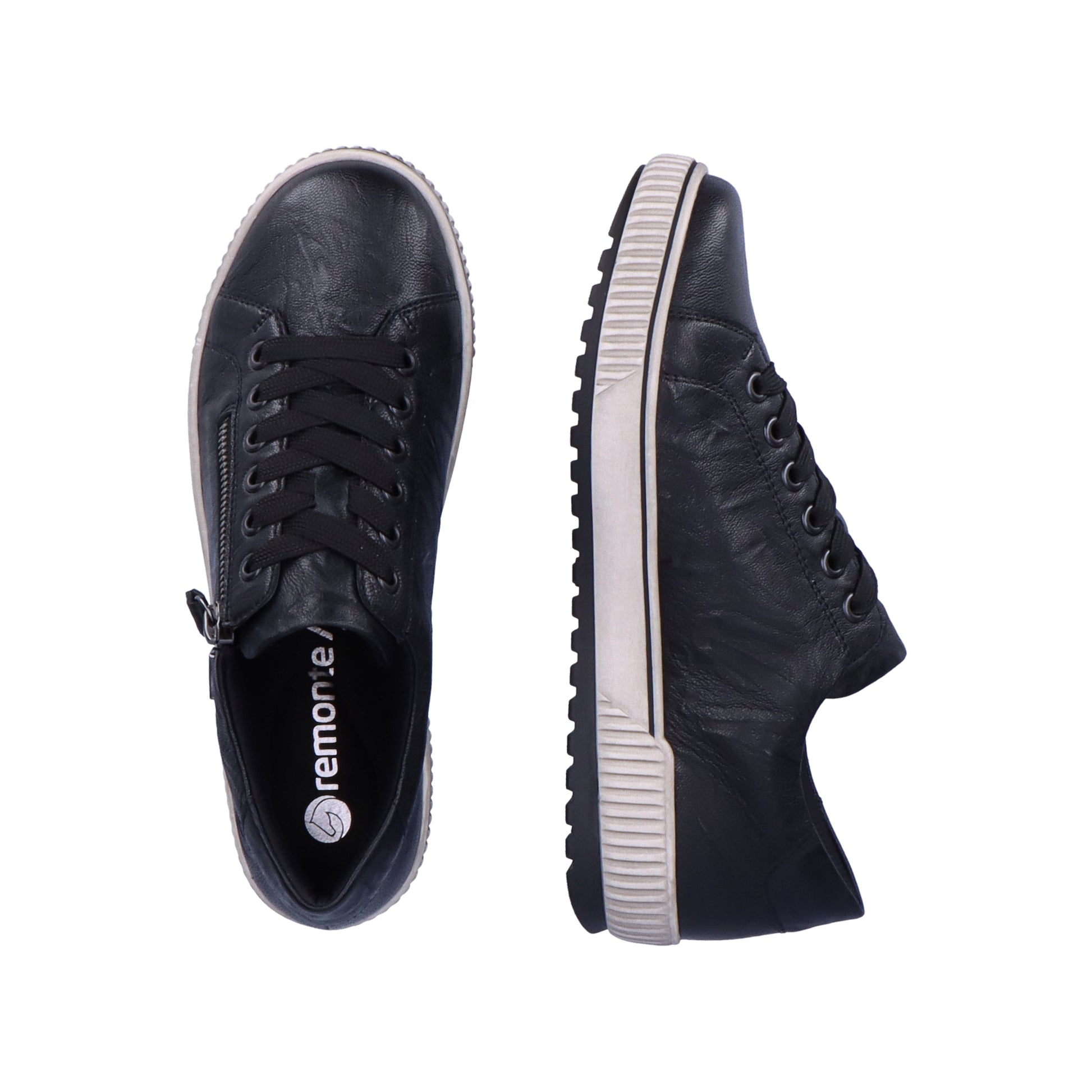 Black Zip Shoes for Women | Remonte D0700-00