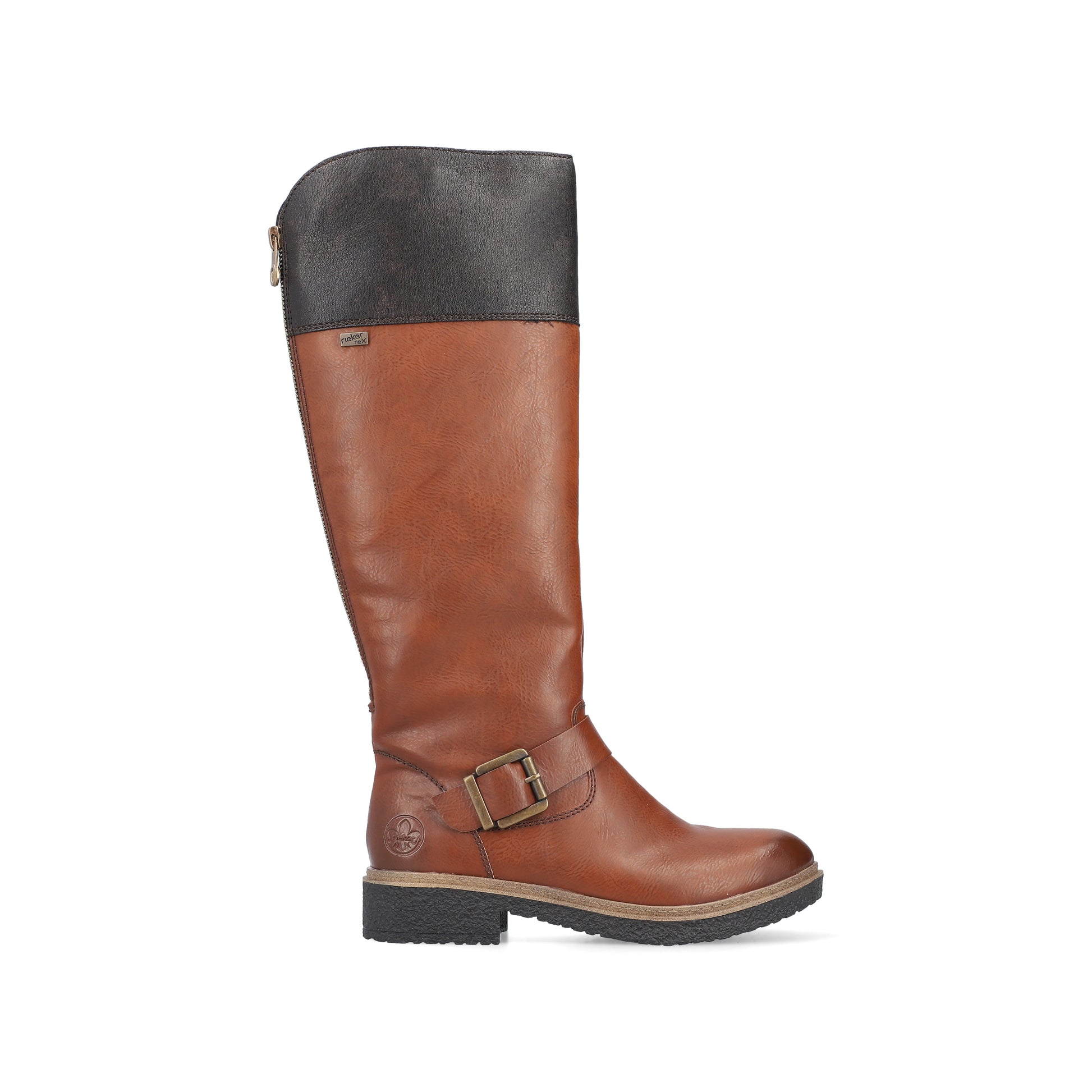 Brown Zip Boots for Women | Rieker Z5092-24