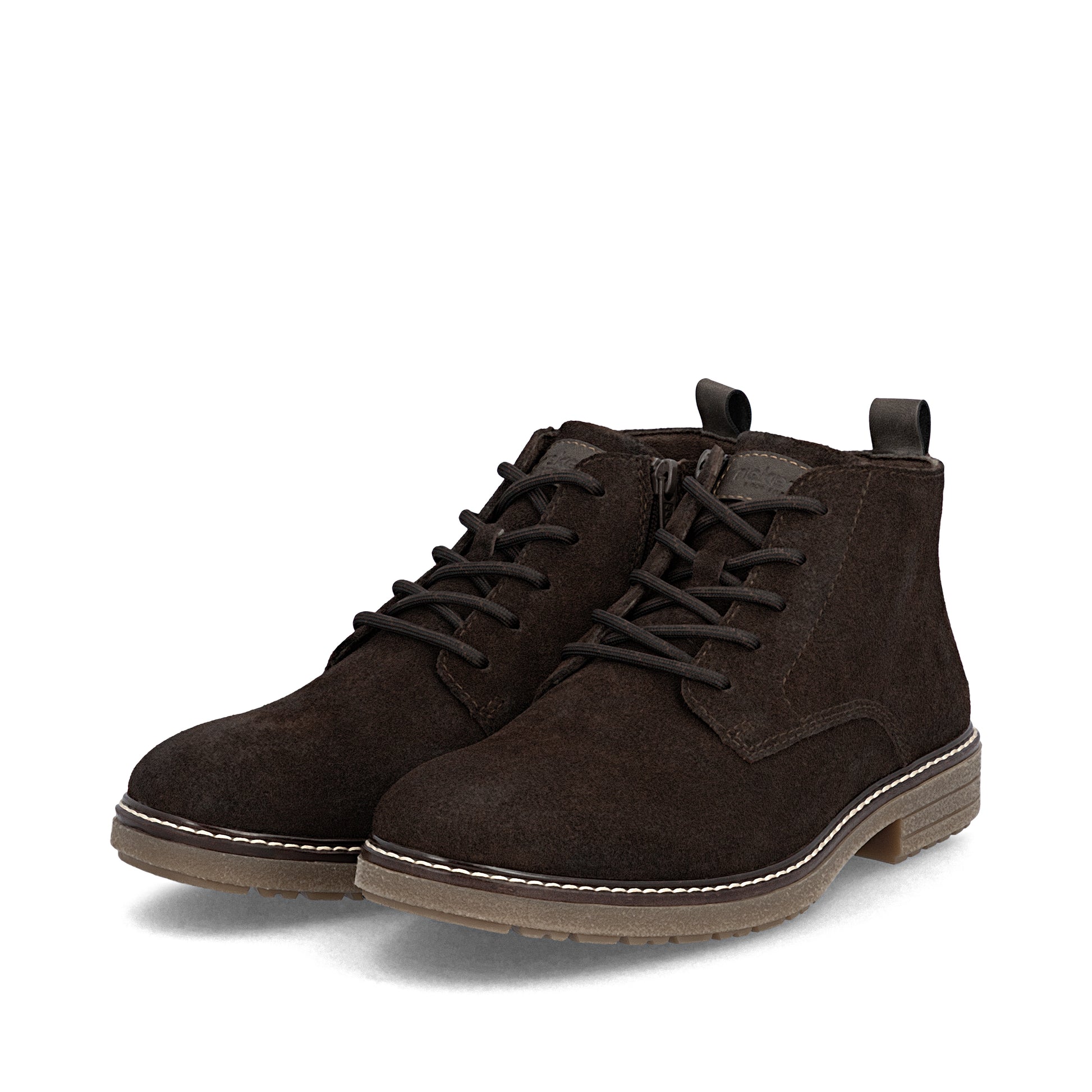 Brown Zip Boots for Men | Rieker 33106-25