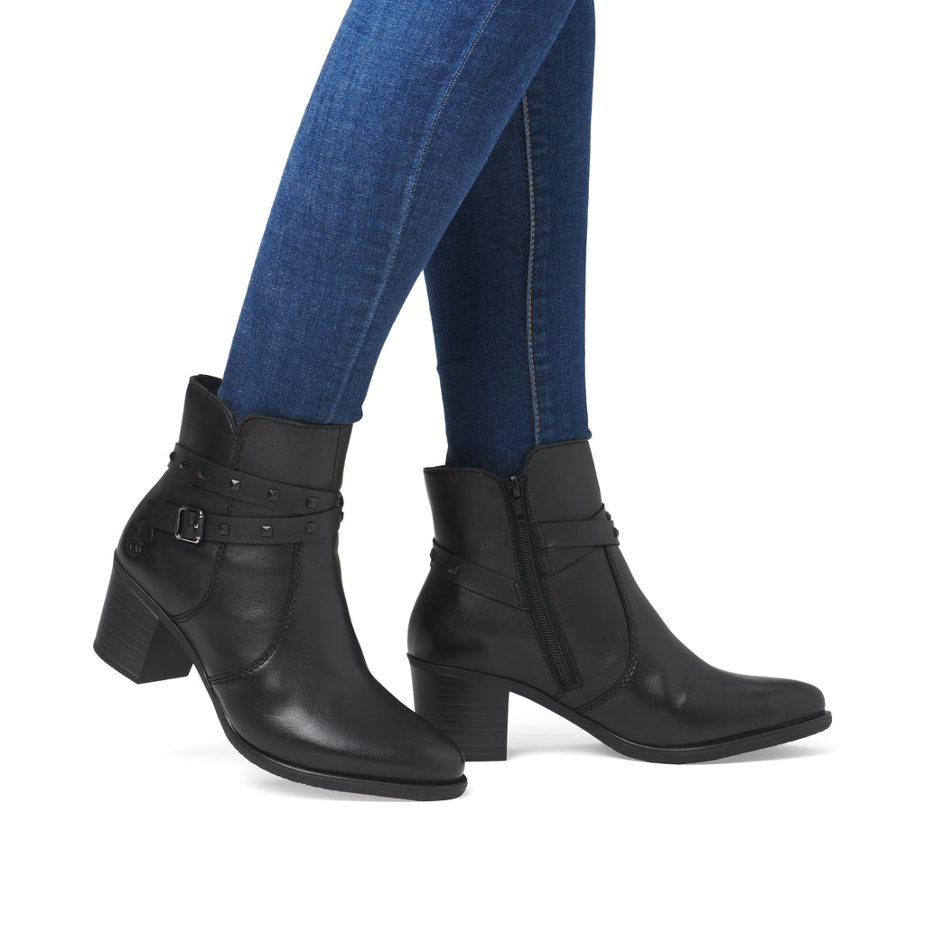 Black Zip Boots for Women | Rieker Y2059-00