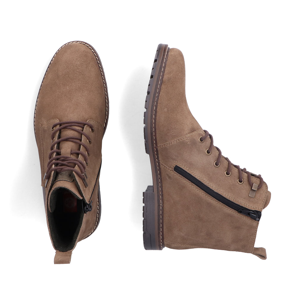 Brown Zip Boots for Men | Rieker 13730-64
