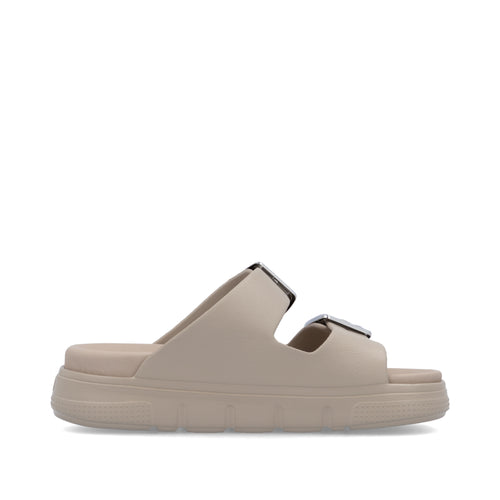 Beige Buckle Sandals for Women | Rieker P2180-60