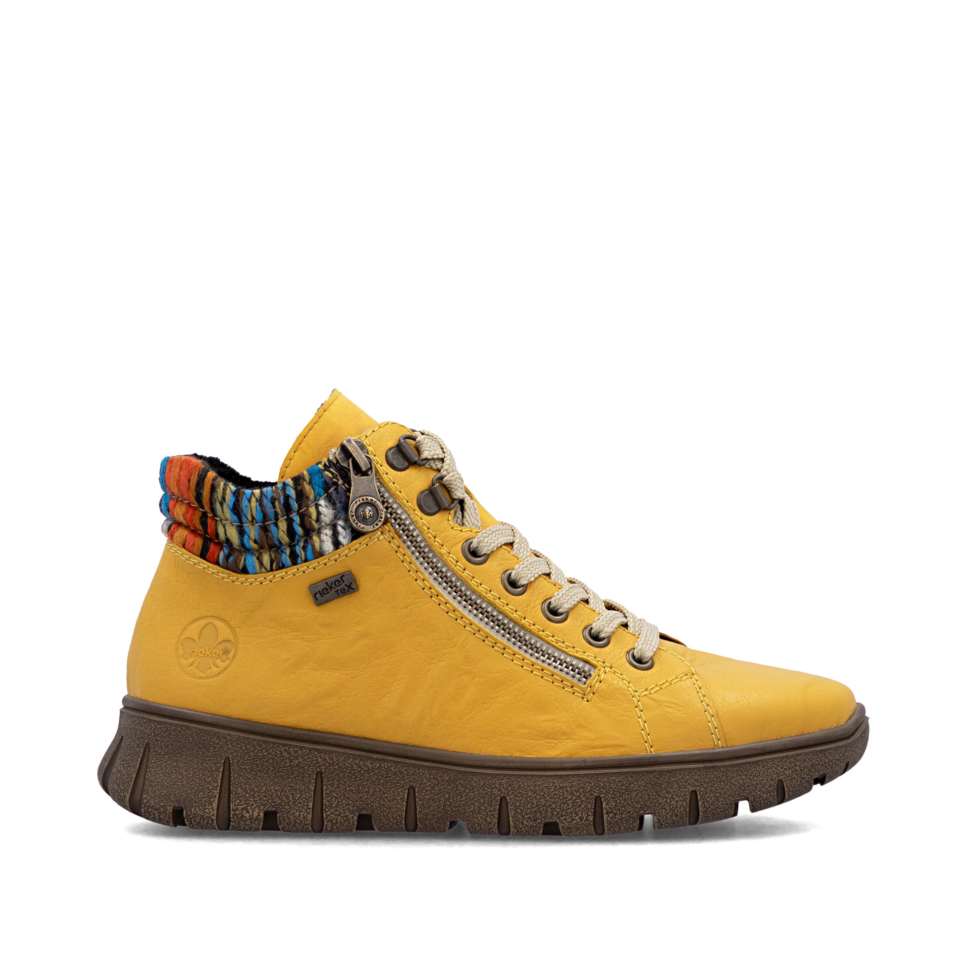 Yellow Zip Boots for Women | Rieker N1305-68