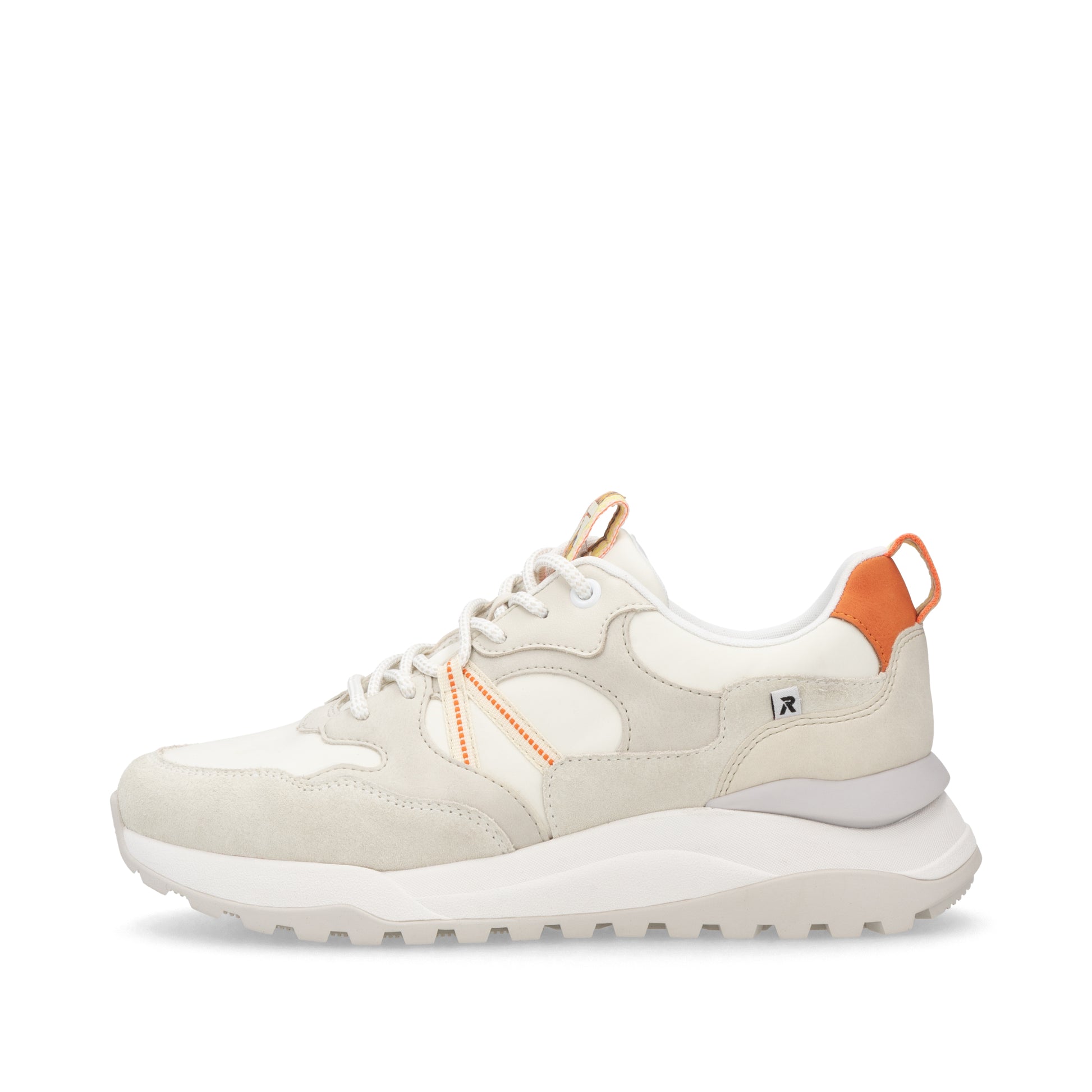White Elasticated Shoes for Women | Rieker W2501-80