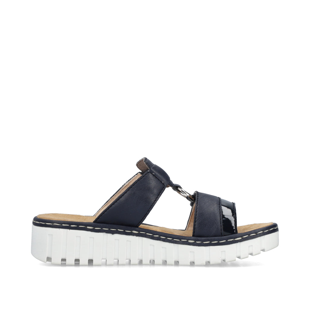 Blue Hook & Loop Sandals for Women | Rieker V1396-14