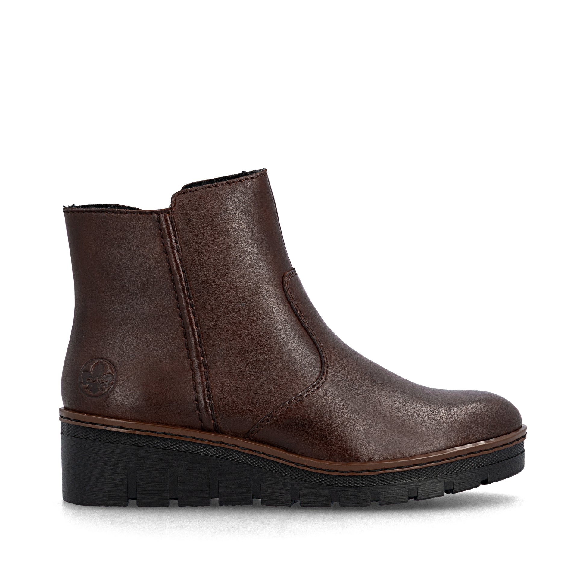 Brown Zip Boots for Women | Rieker X9165-27