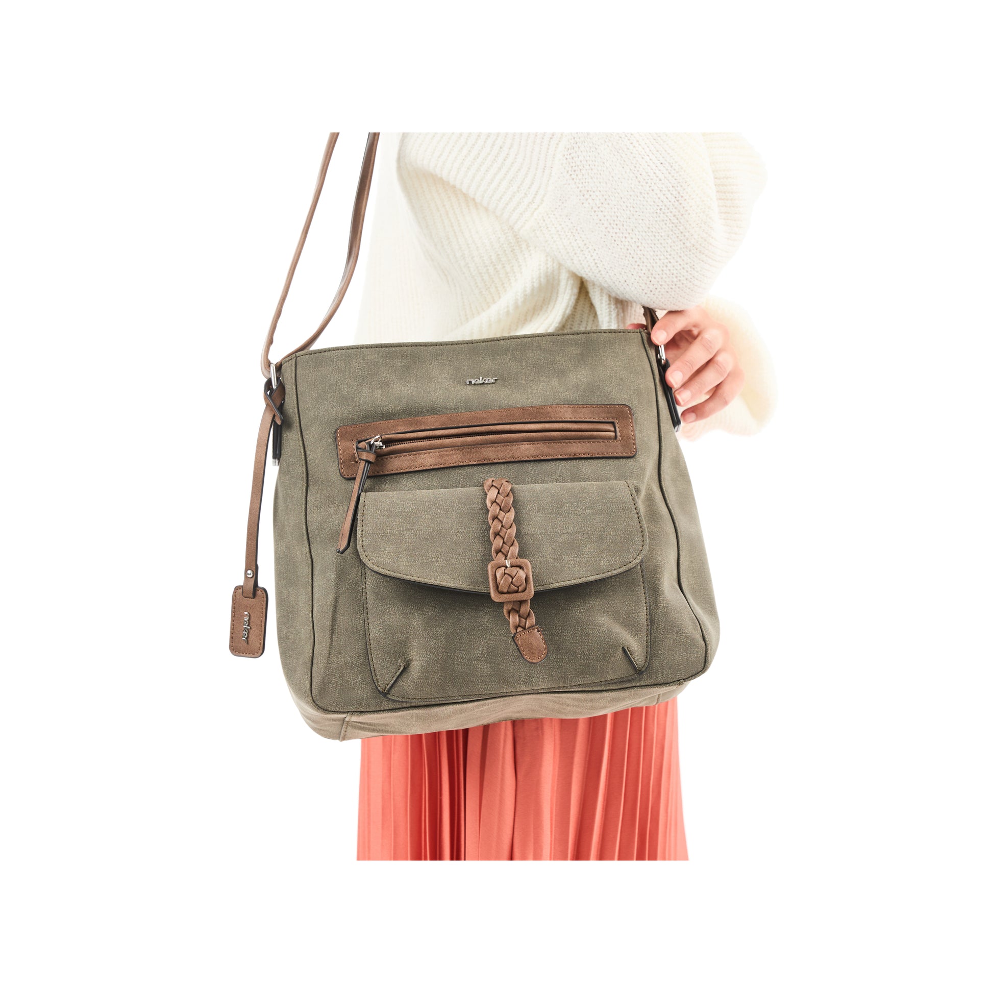 Green Zip Bags for Women | Rieker H1340-54