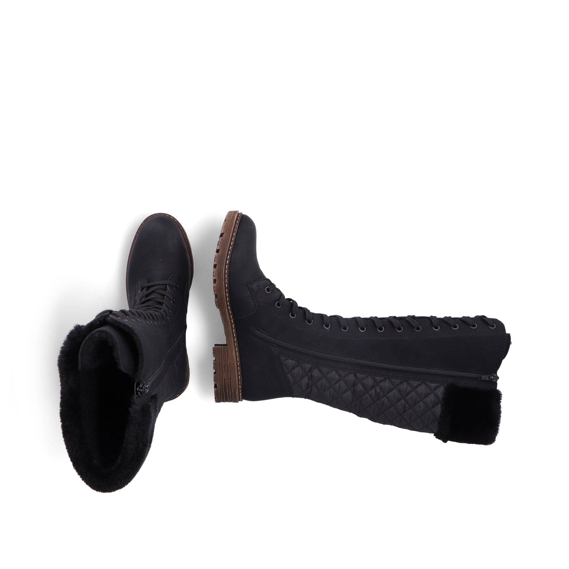 Black Zip Boots for Women | Rieker Z4740-00