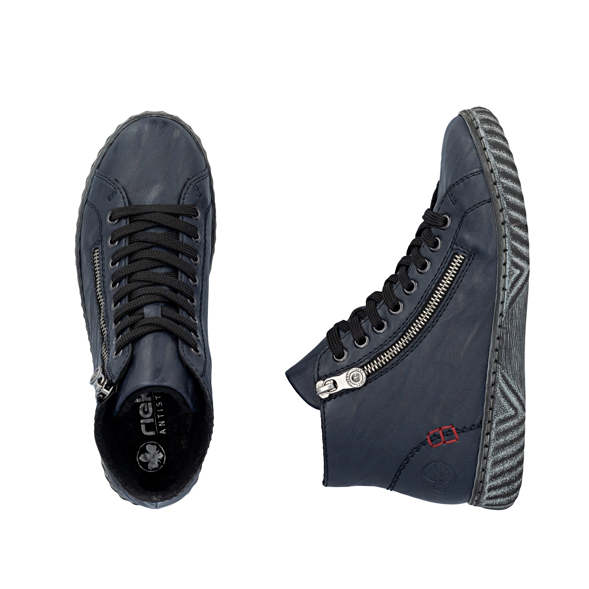 Blue Zip Boots for Women | Rieker N0921-14
