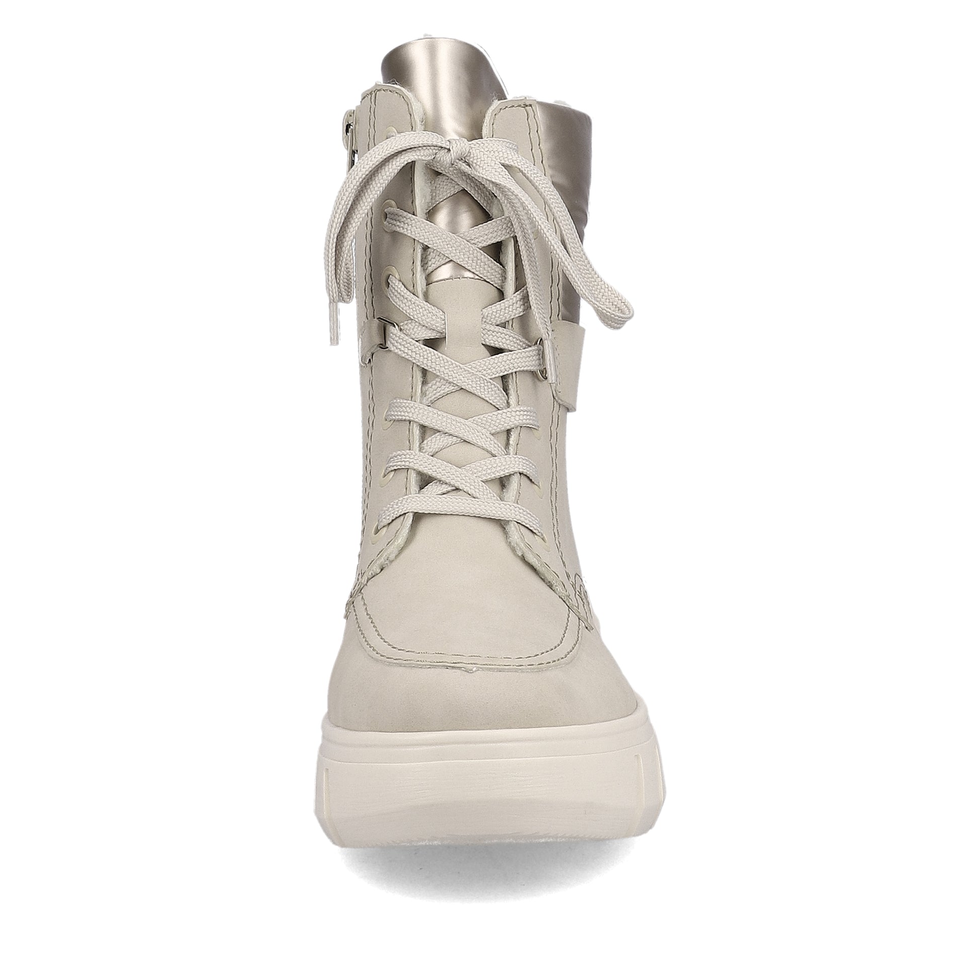 Beige Zip Boots for Women | Rieker Y3503-62