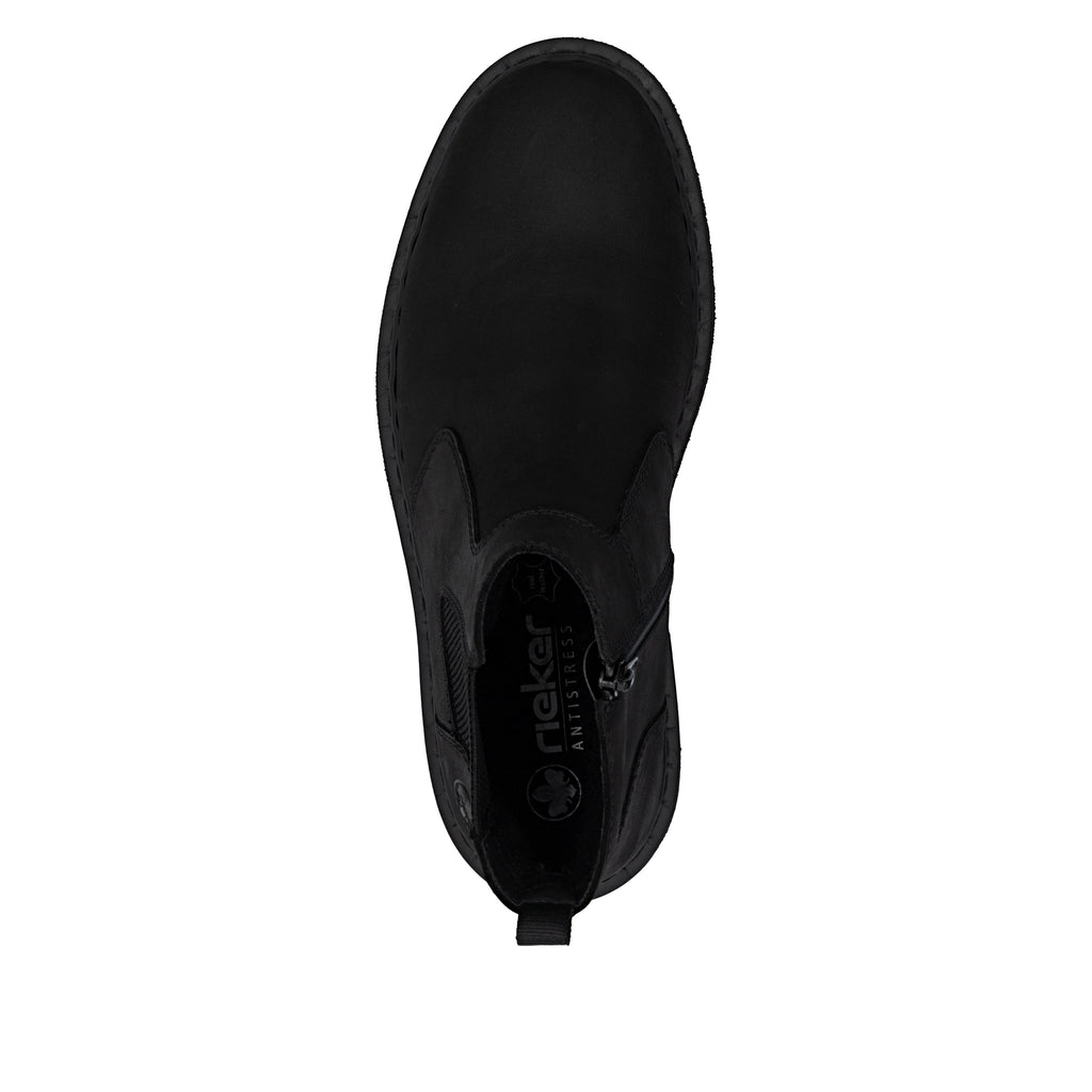 Black Zip Boots for Men | Rieker 31650-00
