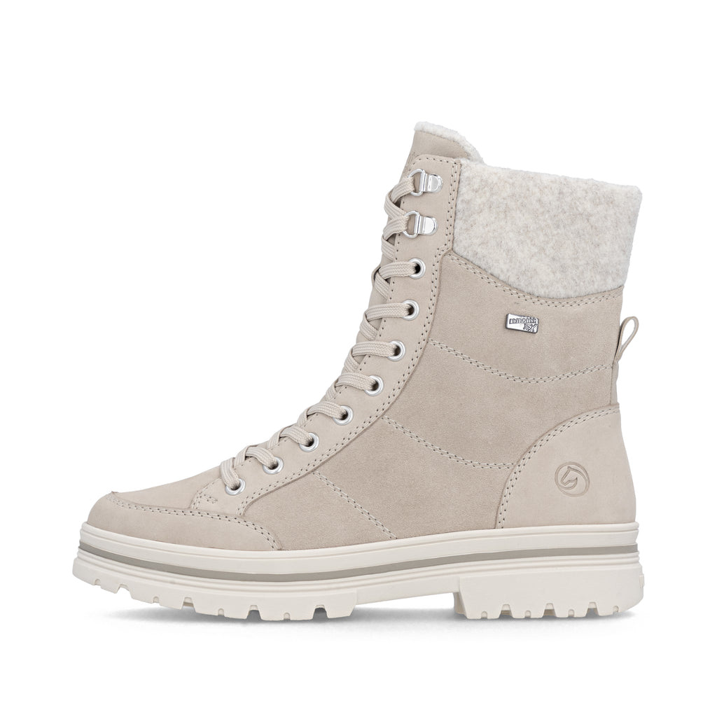 Beige Zip Boots for Women | Remonte D2U70-62
