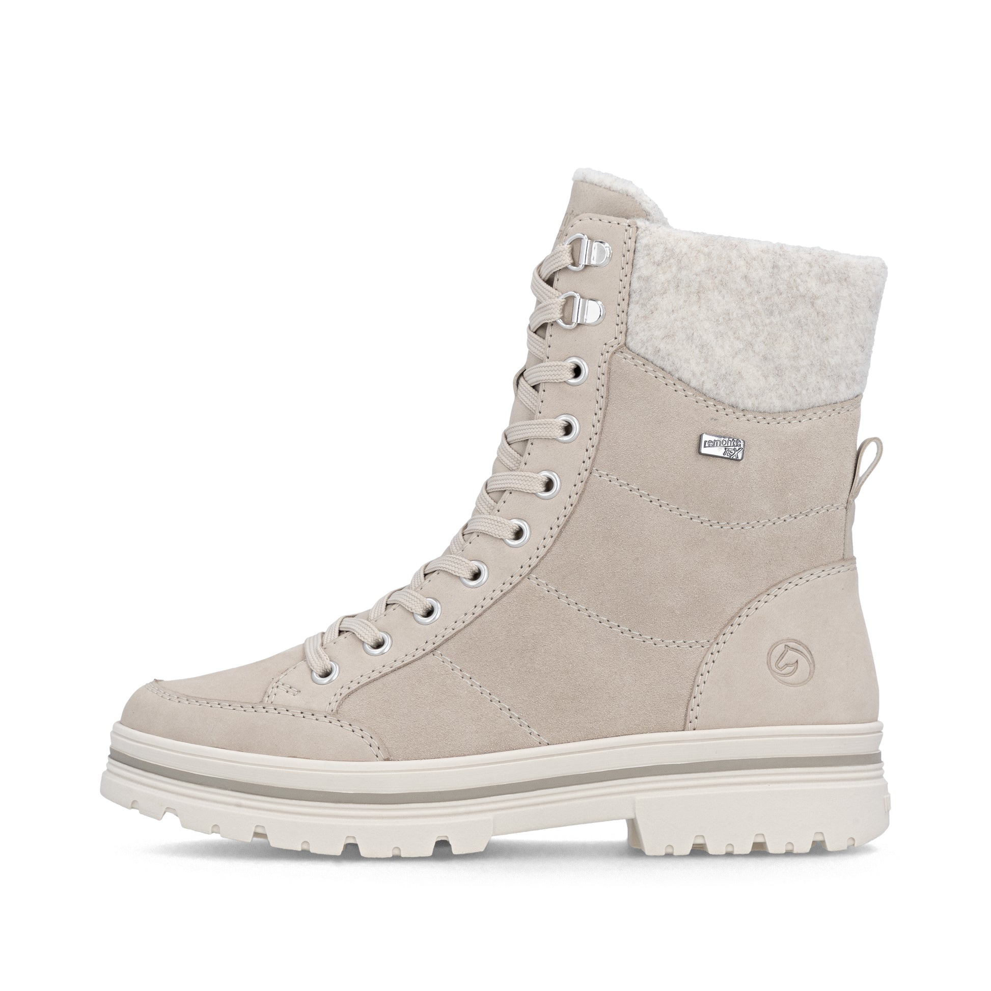 Beige Zip Boots for Women | Remonte D2U70-62