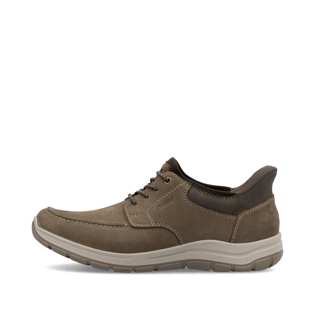 Brown Elasticated Shoes for Men | Rieker 03656-24