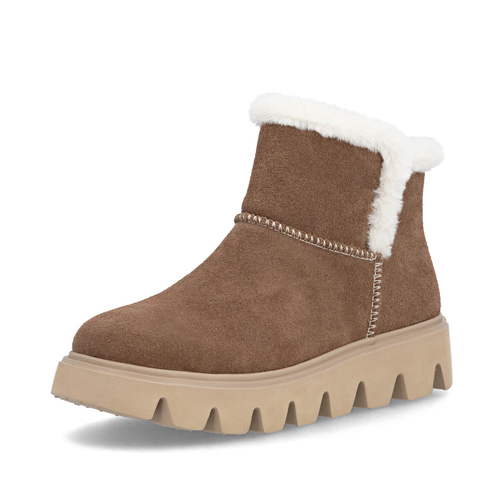 Brown Zip Boots for Women | Rieker Sport W2071-20