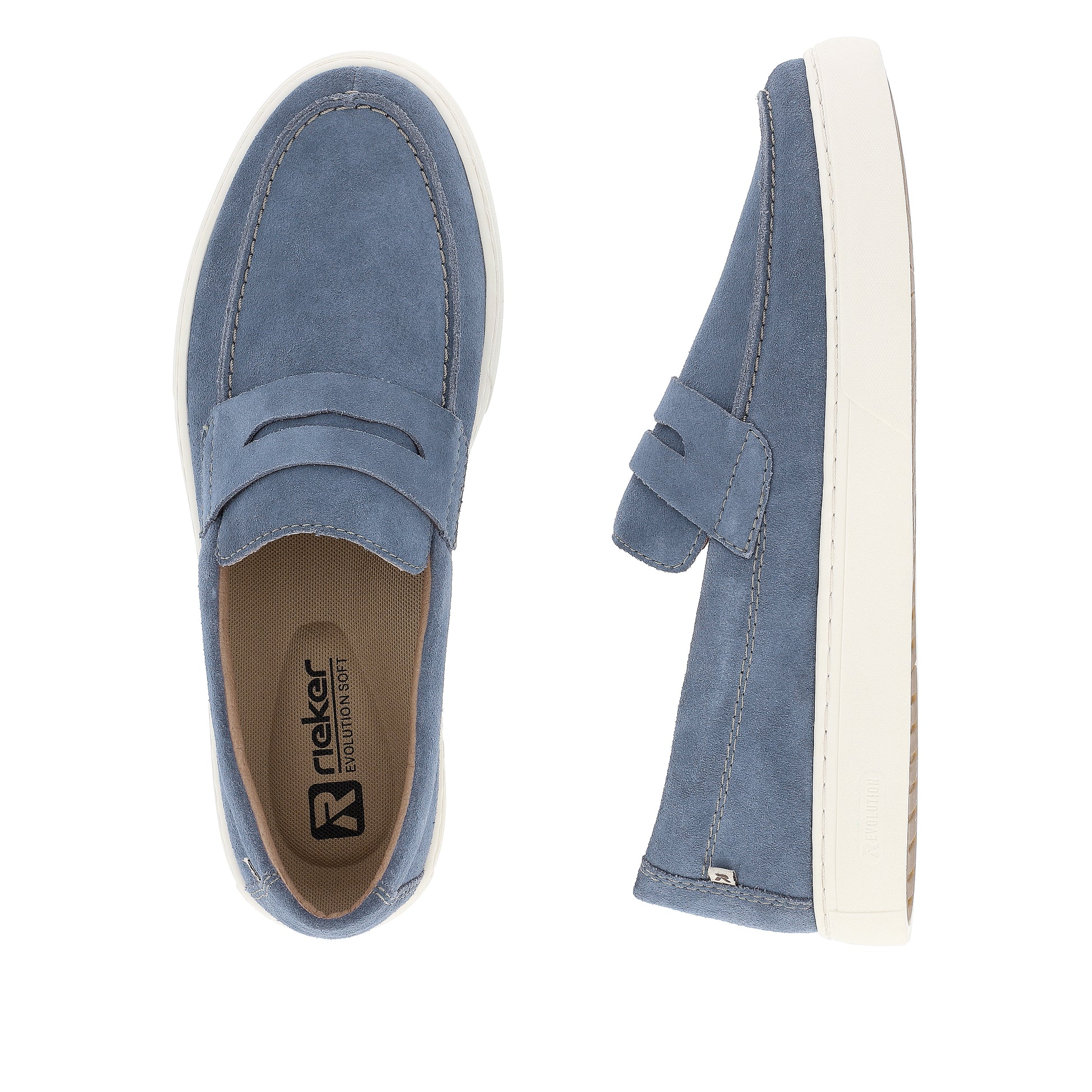 Blue Slip-On Shoes for Men | Rieker Sport U0703-14