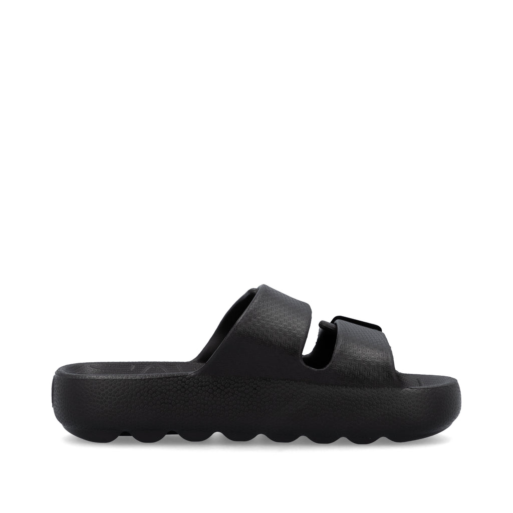 Black Buckle Sandals for Women | Rieker P2450-00