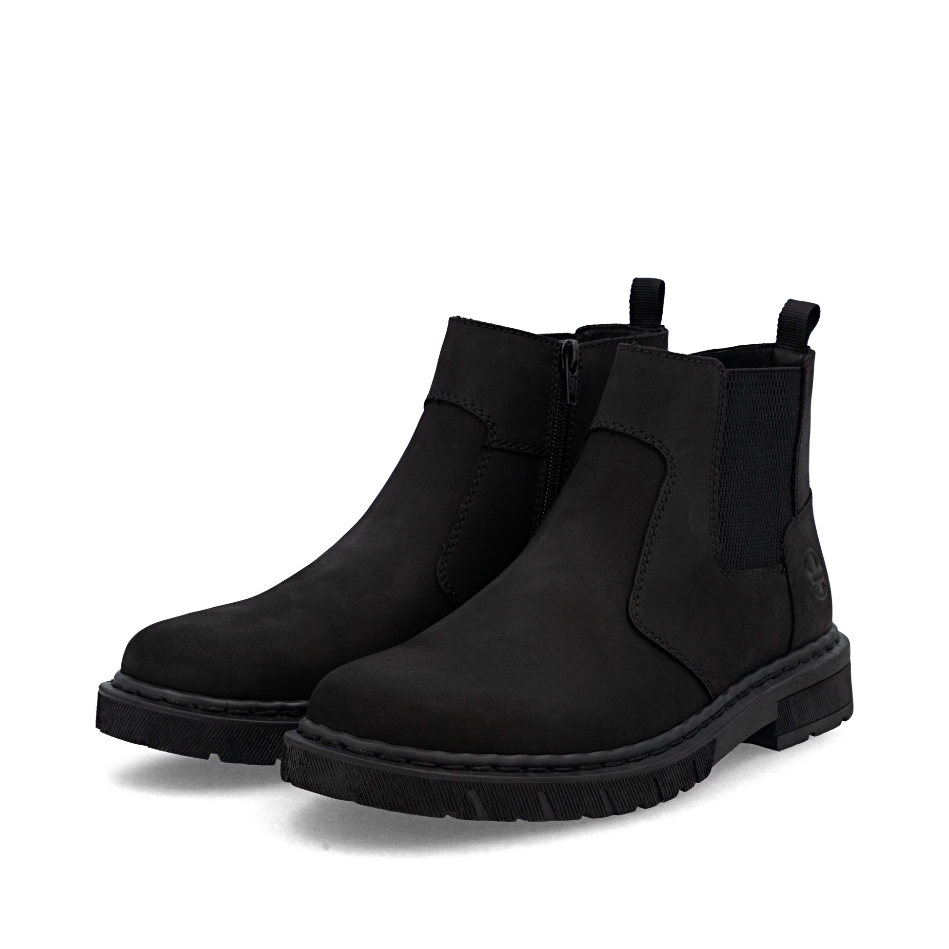 Black Zip Boots for Men | Rieker 31650-00