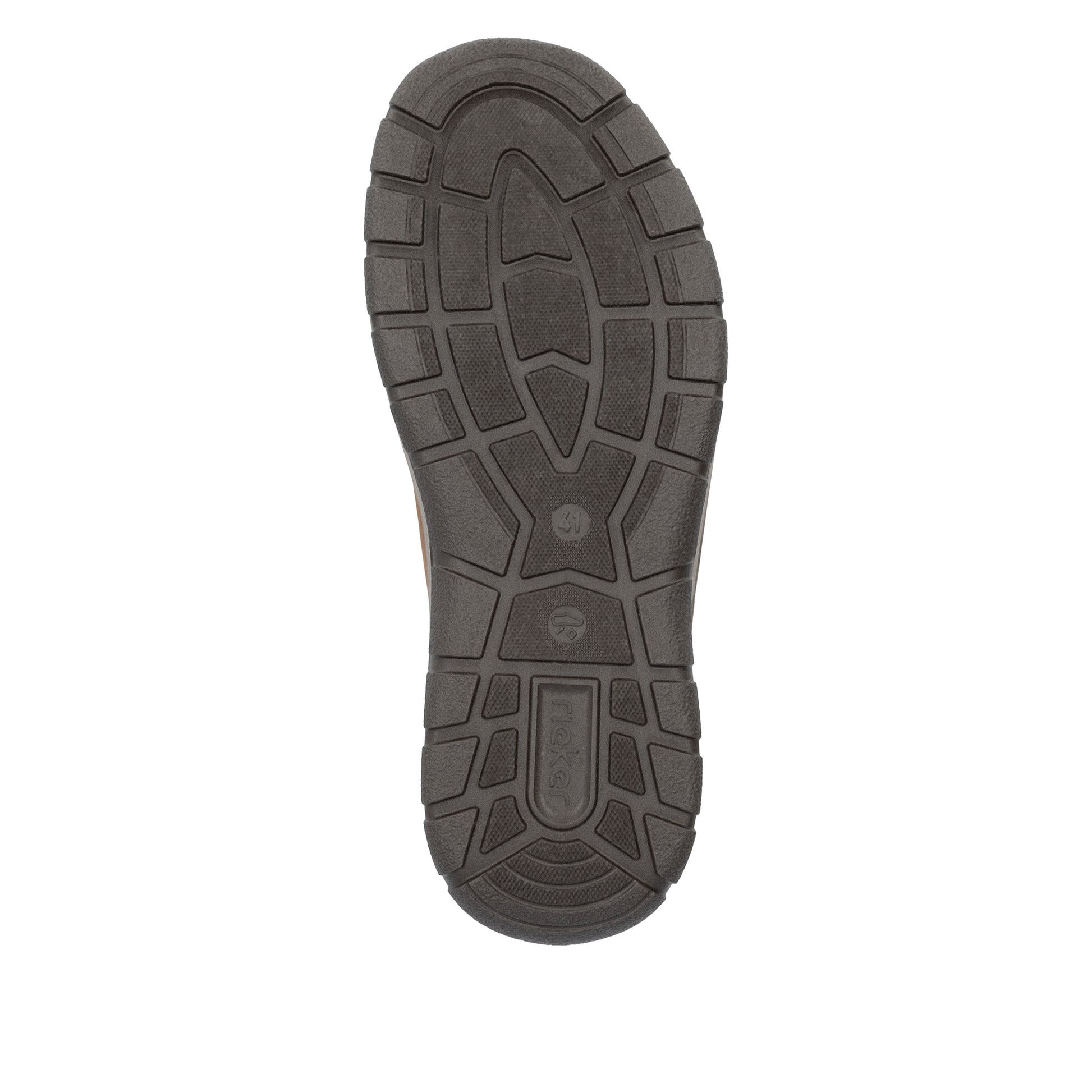 Brown Zip Shoes for Men | Rieker 03601-22