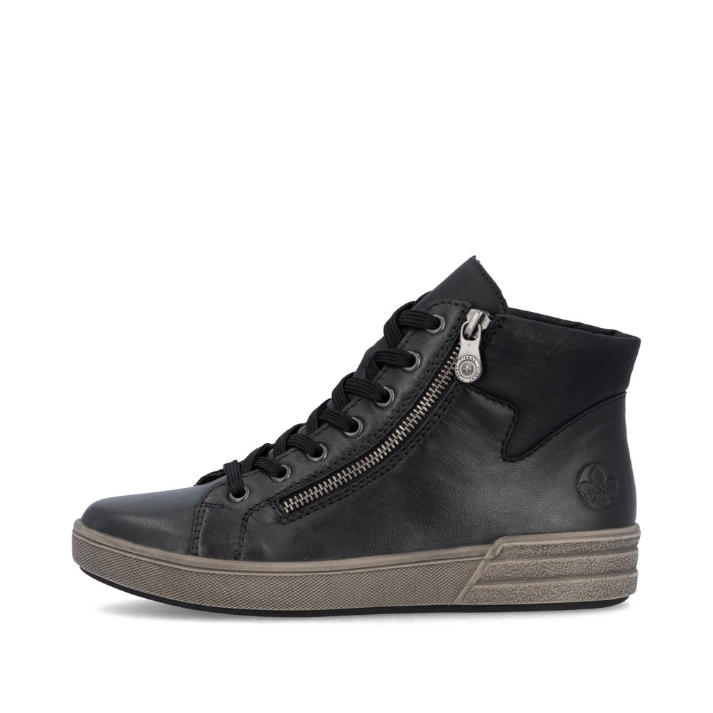 Black Zip Boots for Women | Rieker X0709-01