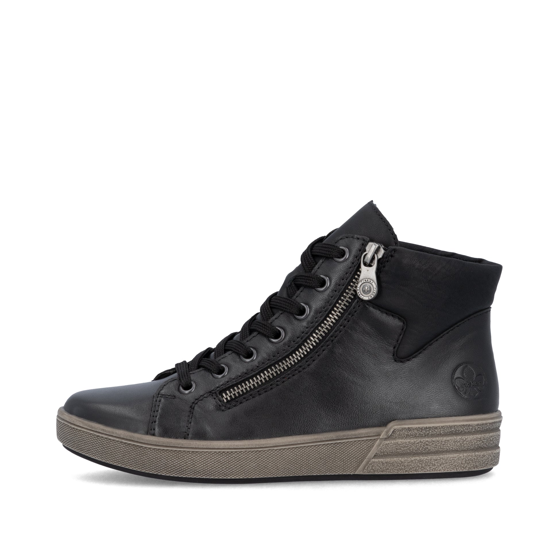Black Zip Boots for Women | Rieker X0709-01
