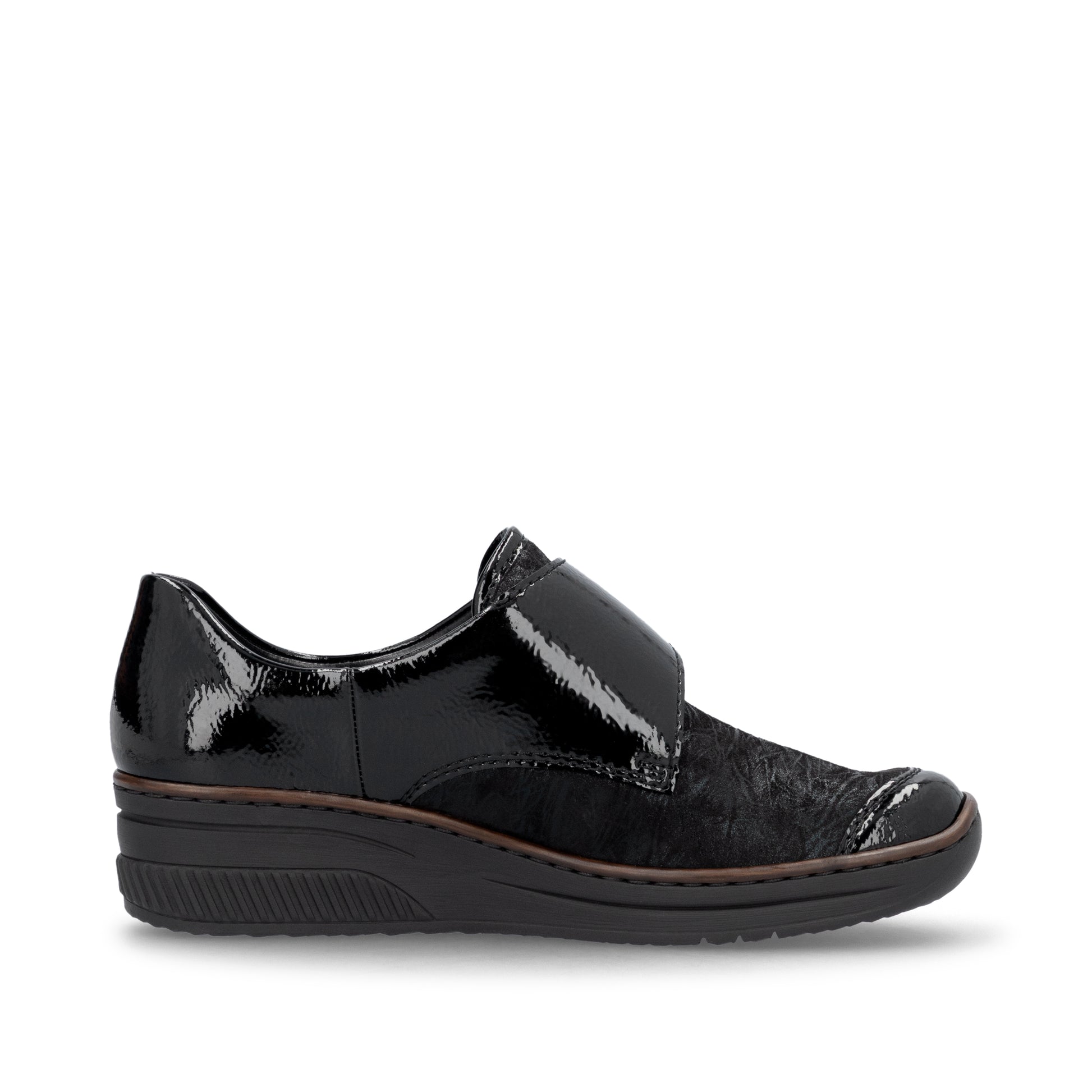 Black Hook & Loop Shoes for Women | Rieker 487C0-00