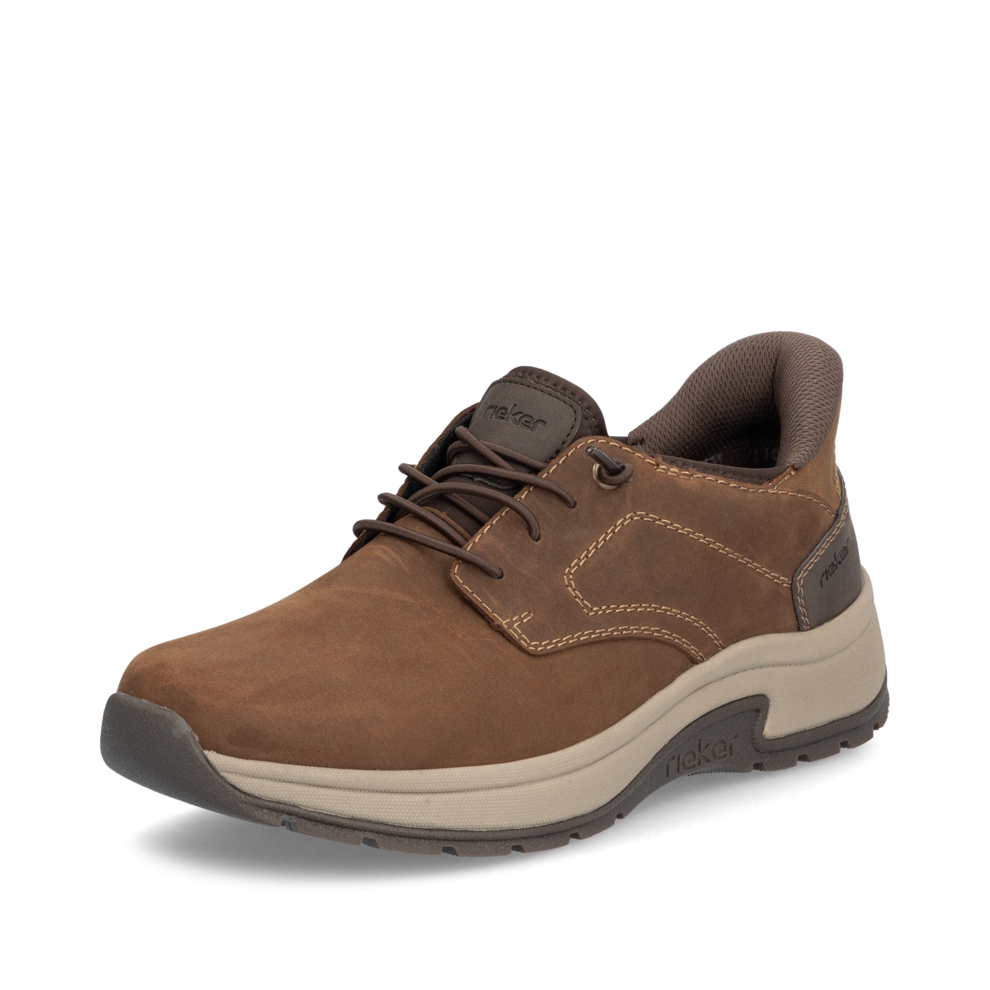 Brown Elasticated Shoes for Men | Rieker 11050-22
