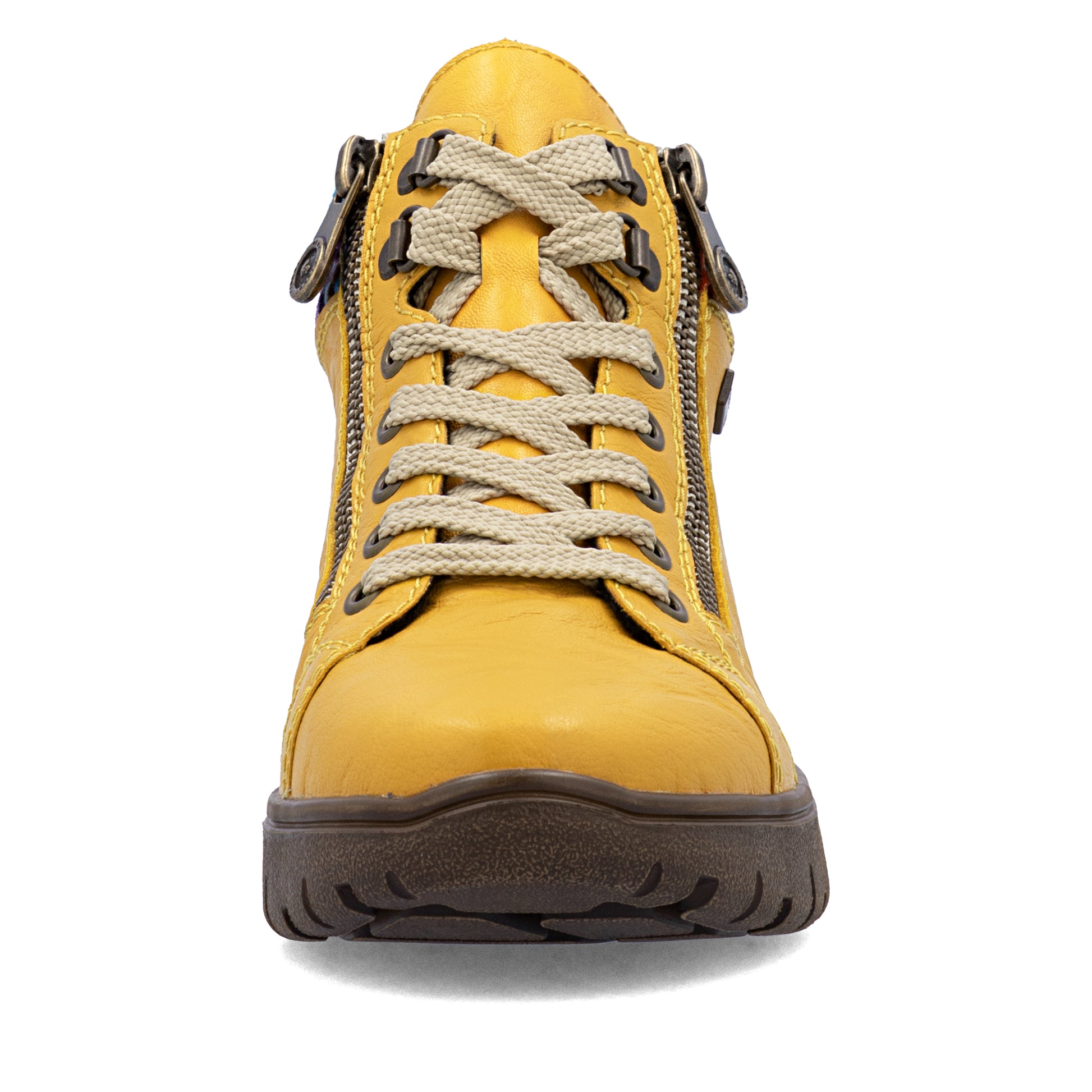 Yellow Zip Boots for Women | Rieker N1305-68