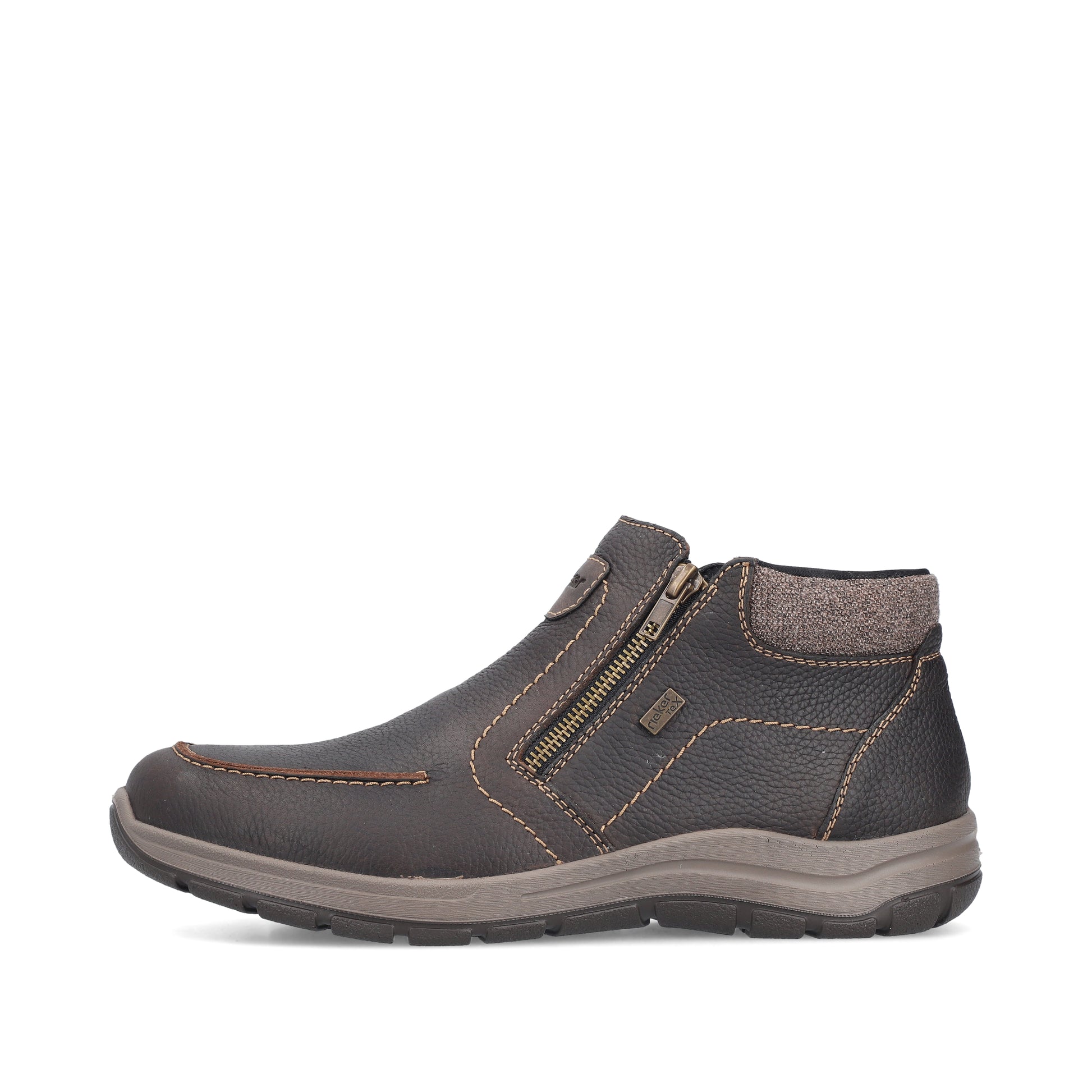 Brown Zip Boots for Men | Rieker 03660-25