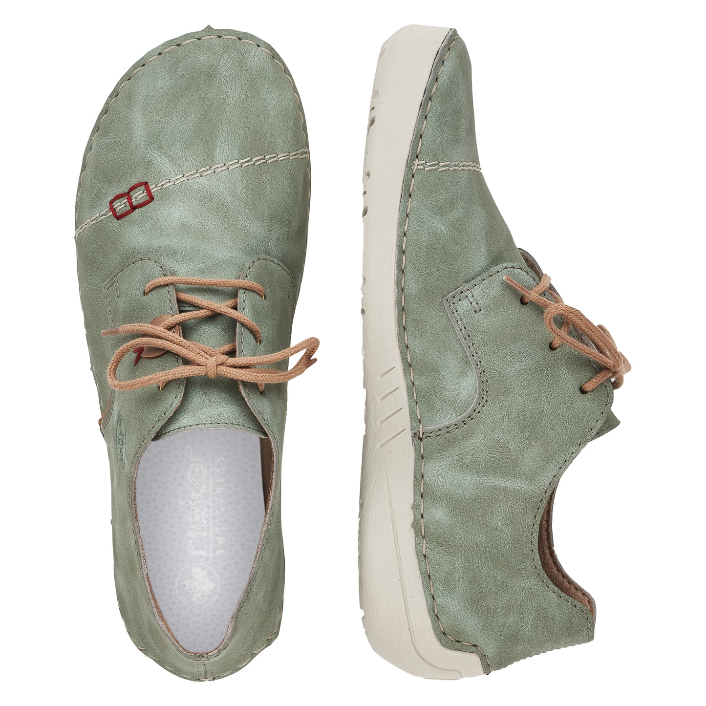 Rieker Women's Casual Lace-up Shoe - Green | 52528-52