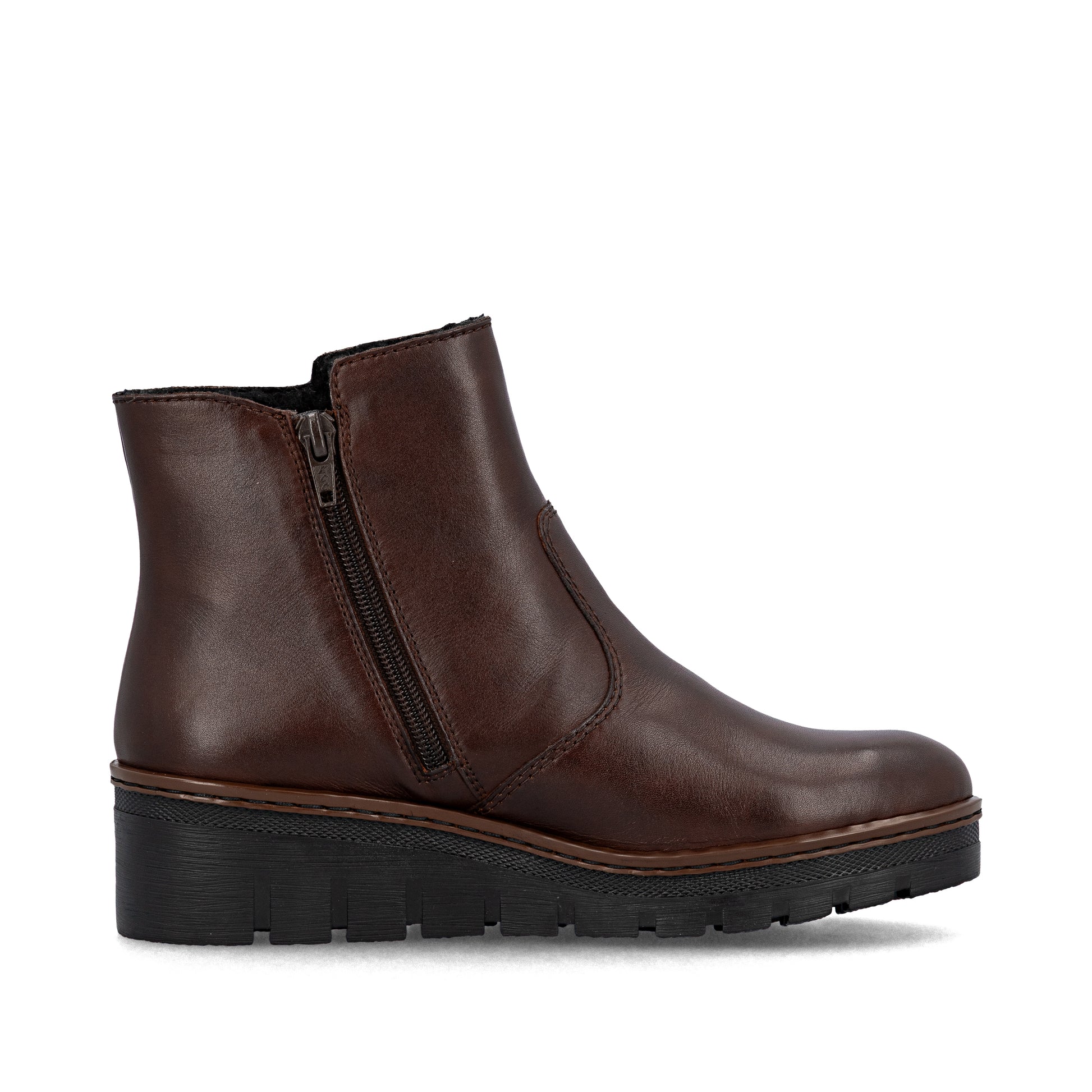 Brown Zip Boots for Women | Rieker X9165-27