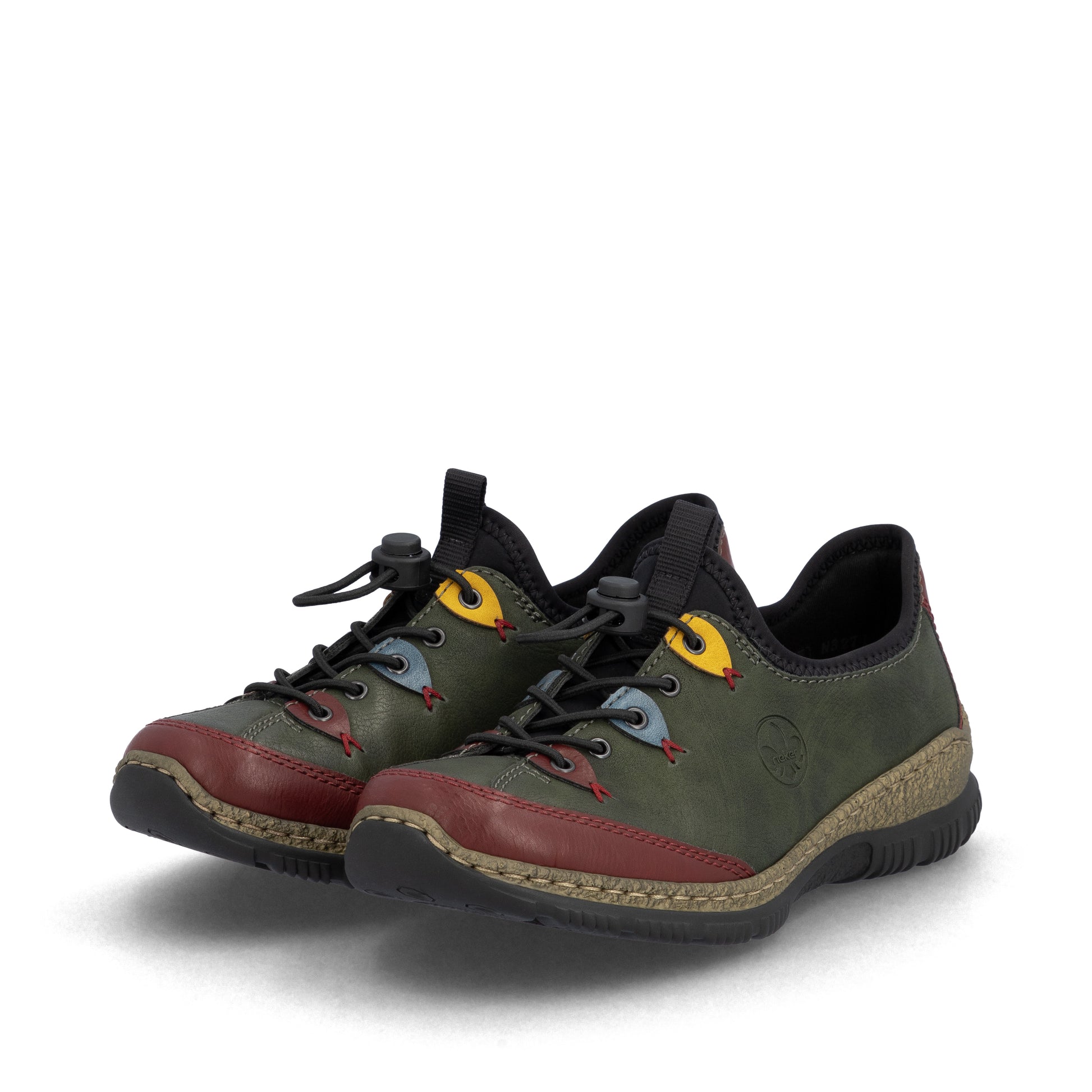 Green Elasticated Shoes for Women | Rieker N3271-54