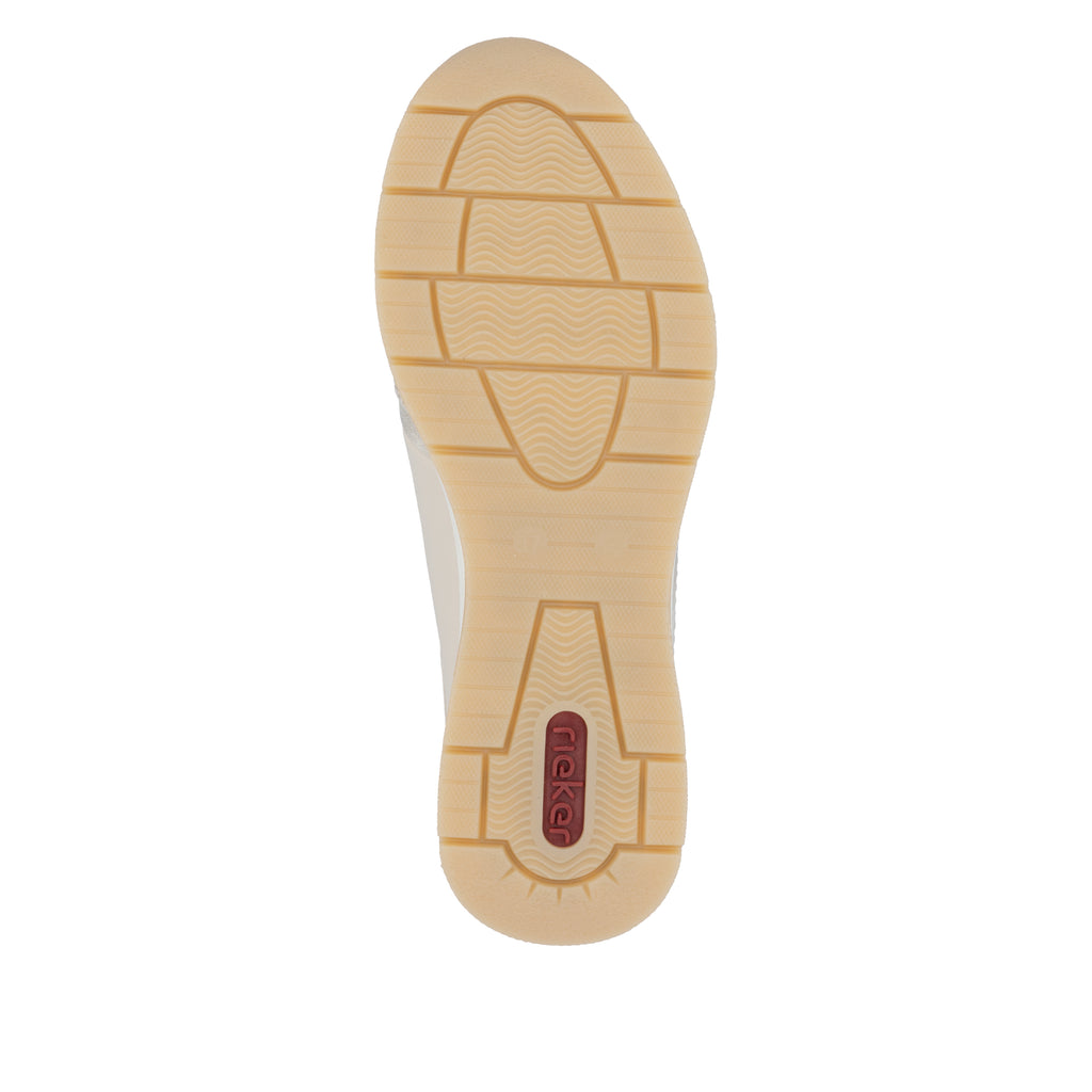 Beige Zip Shoes for Women | Rieker N9301-60