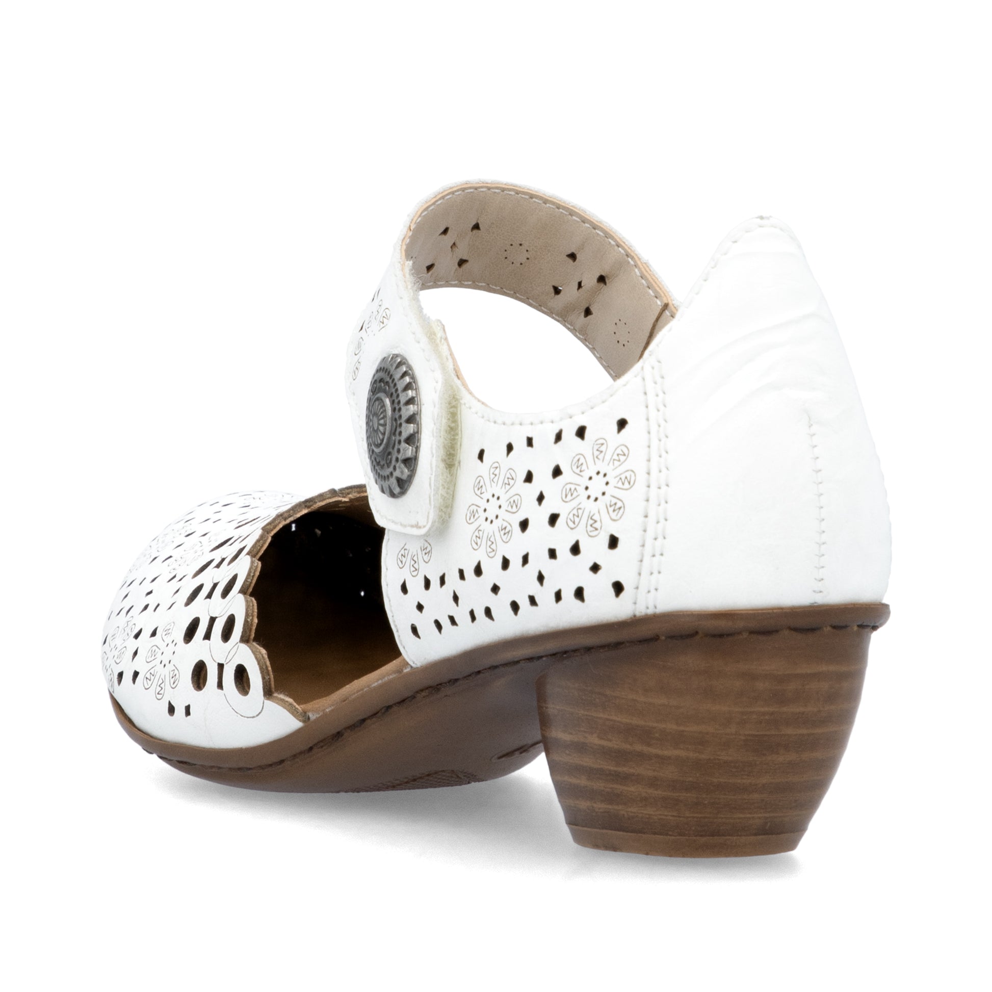 White Hook & Loop Shoes for Women | Rieker 43753-80