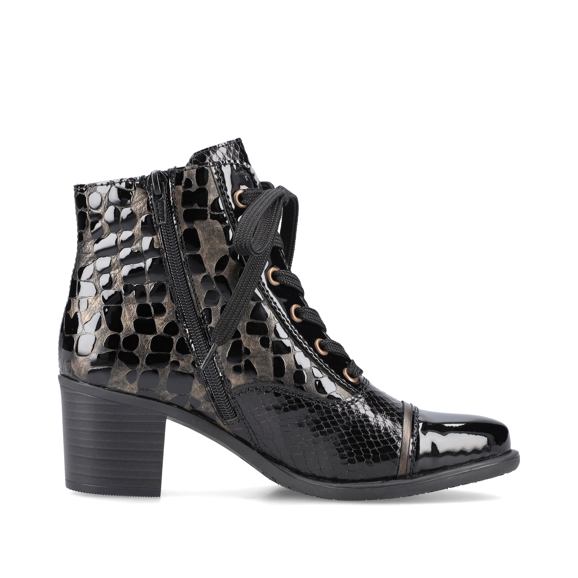Black Zip Boots for Women | Rieker Y2032-00