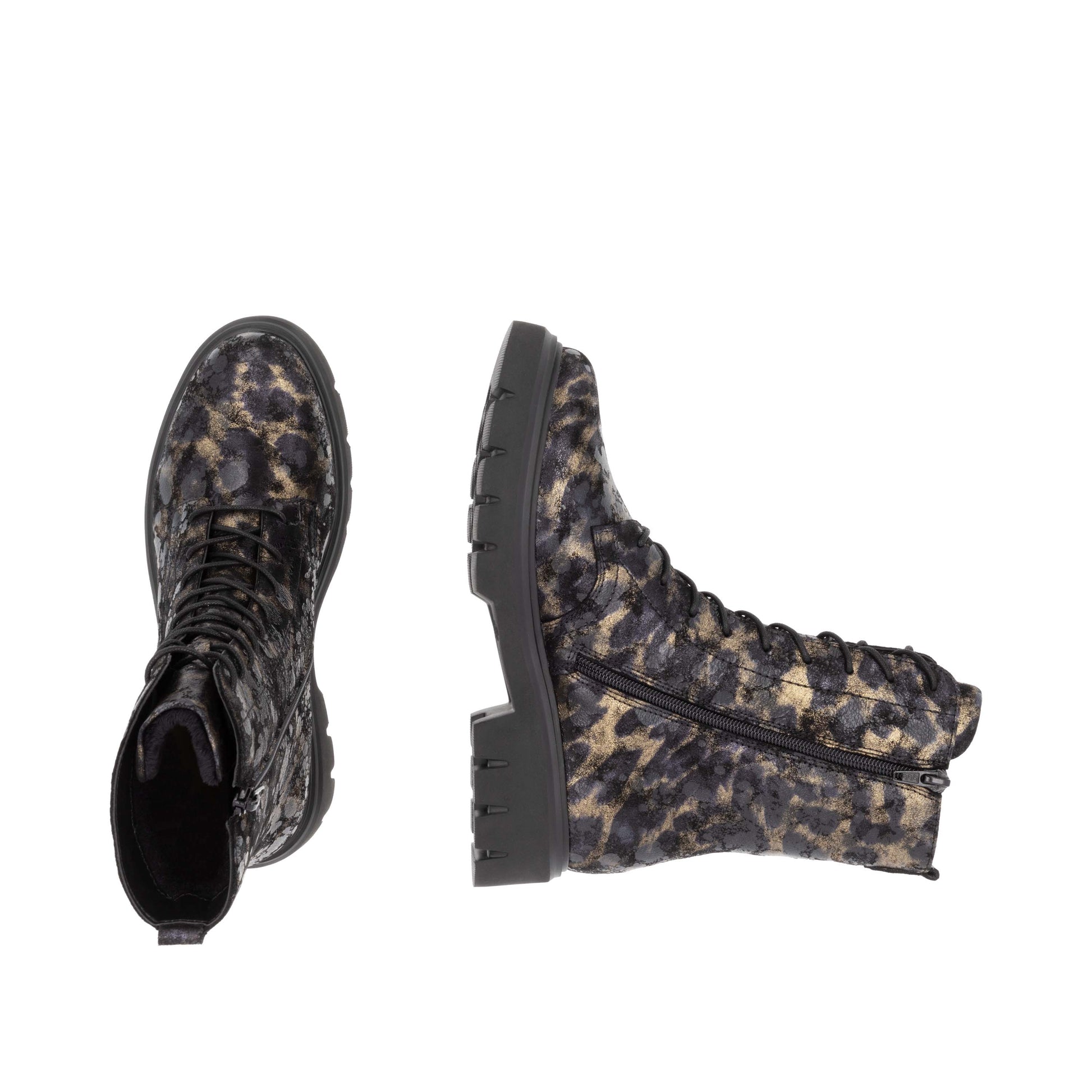 Black Zip Boots for Women | Remonte D1W72-03