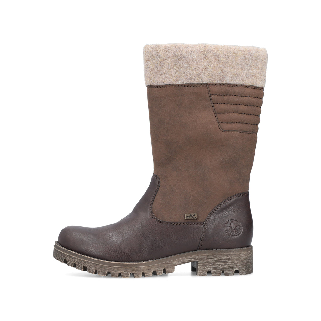 Brown Zip Boots for Women | Rieker 78585-25