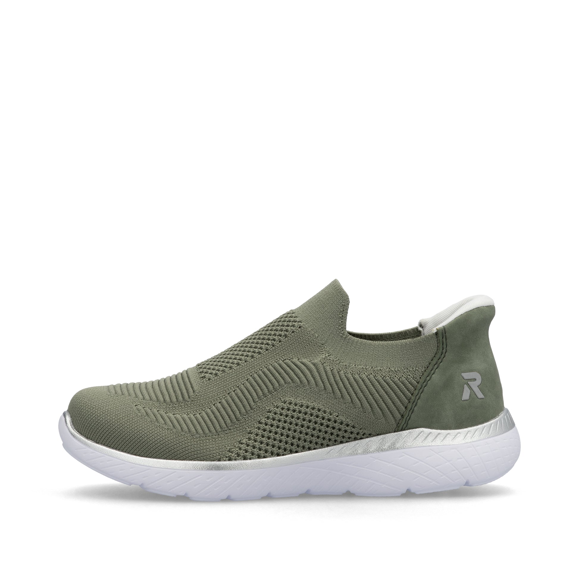 Green Elasticated Shoes for Women | Rieker M5072-52