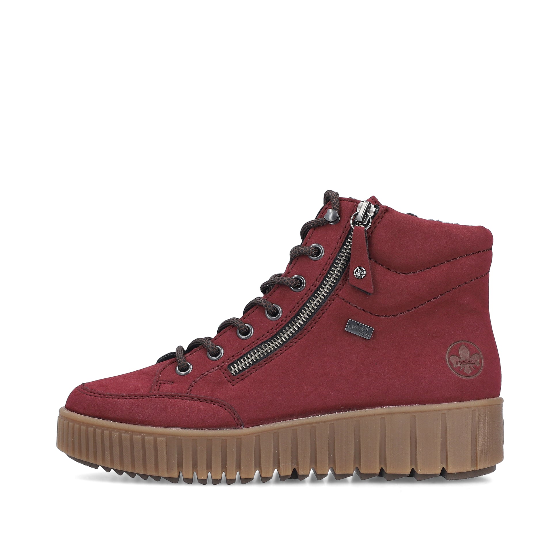 Red Zip Boots for Women | Rieker Y6104-35