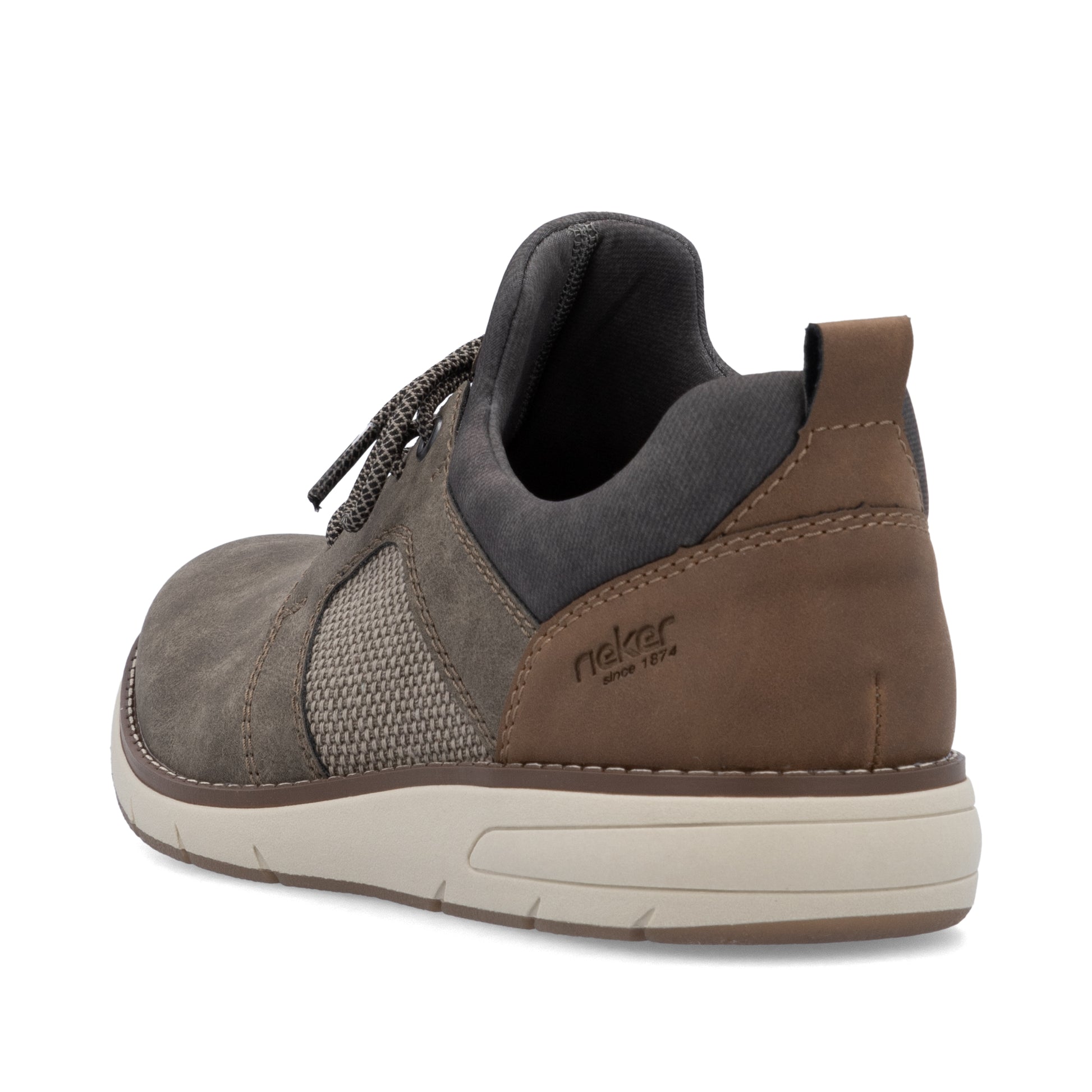 Brown Elasticated Shoes for Men | Rieker 11351-25