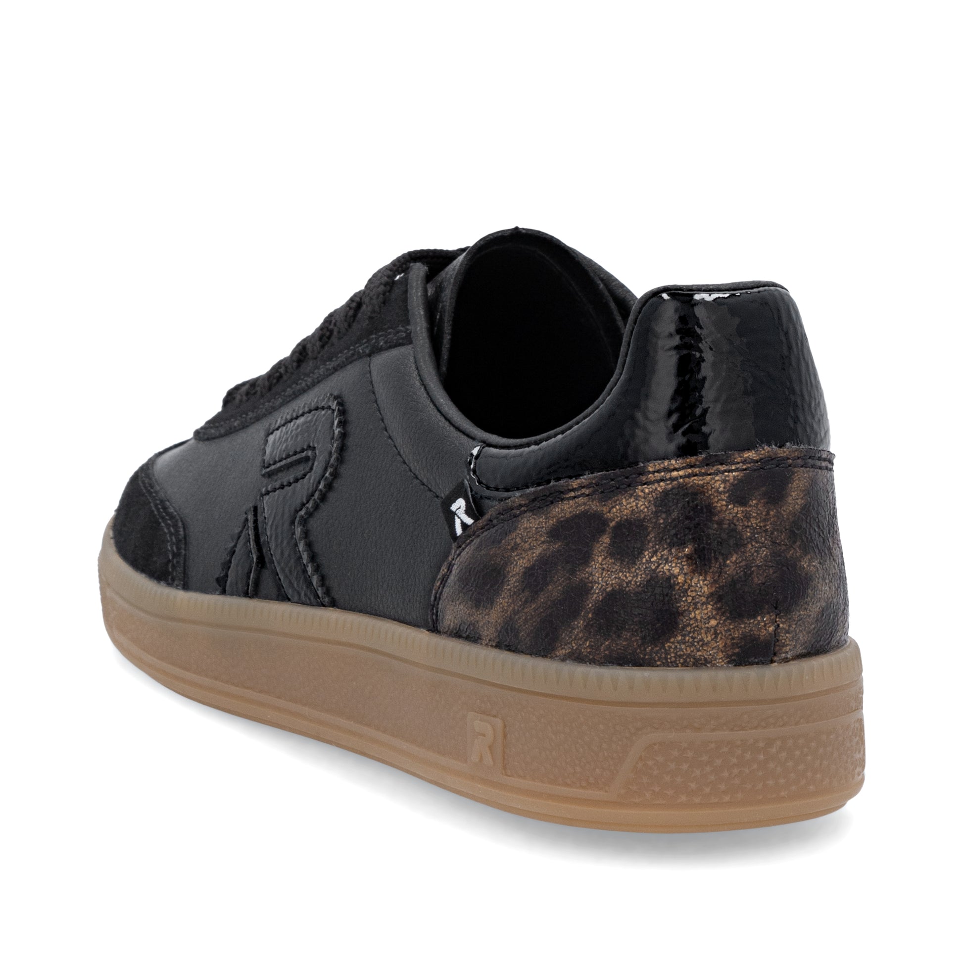 Black Elasticated Shoes for Women | Rieker W2200-03