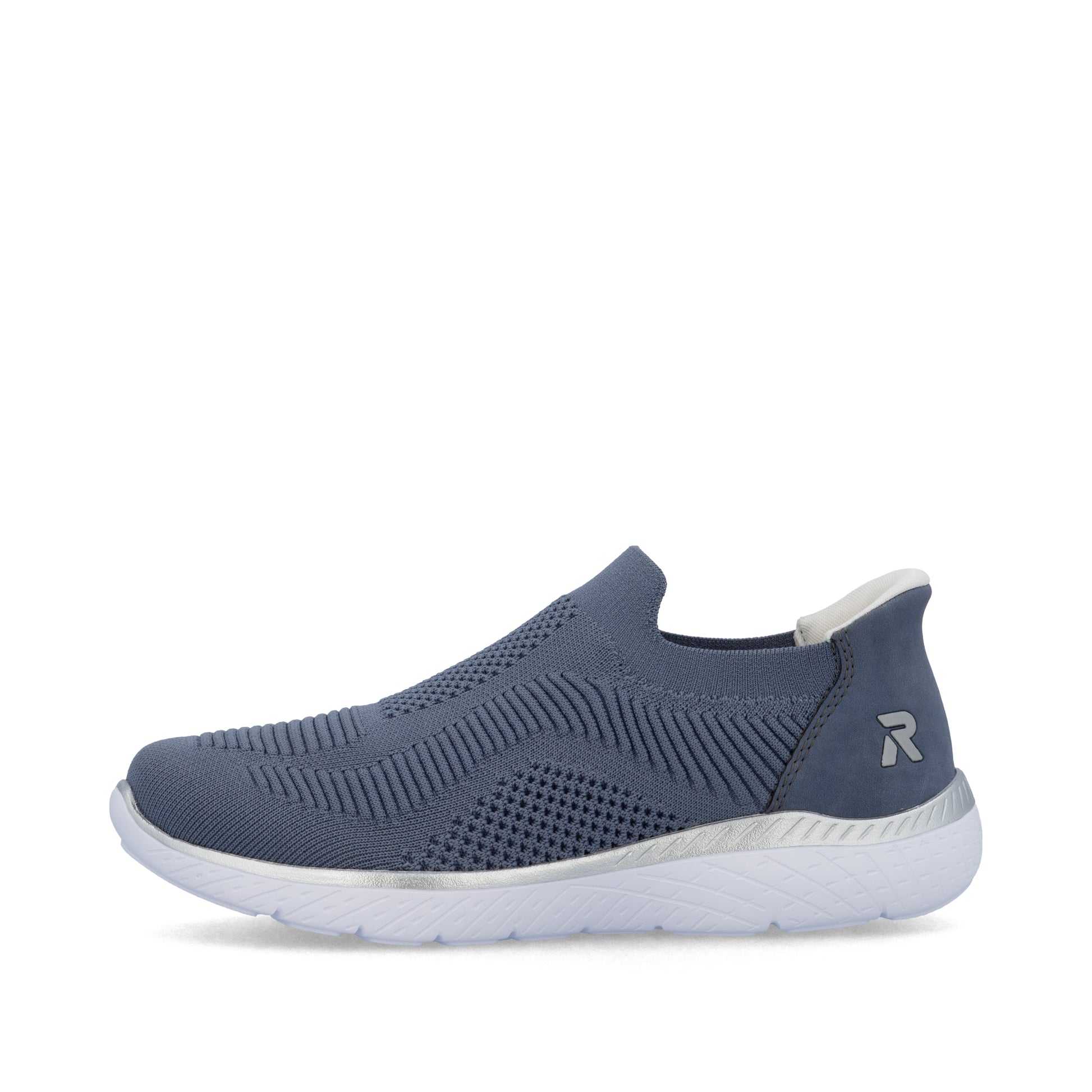Blue Elasticated Shoes for Women | Rieker M5072-10