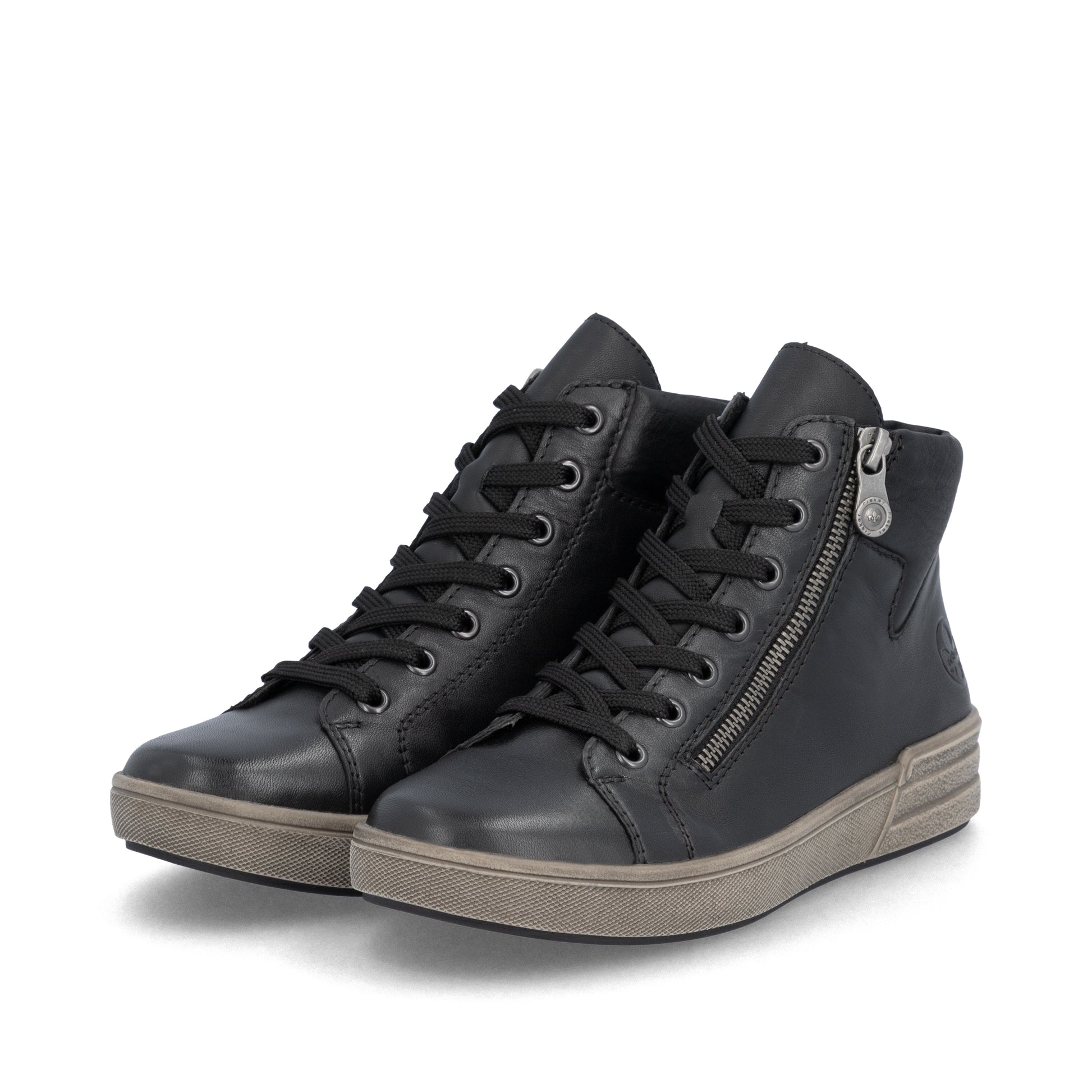 Black Zip Boots for Women | Rieker X0709-01