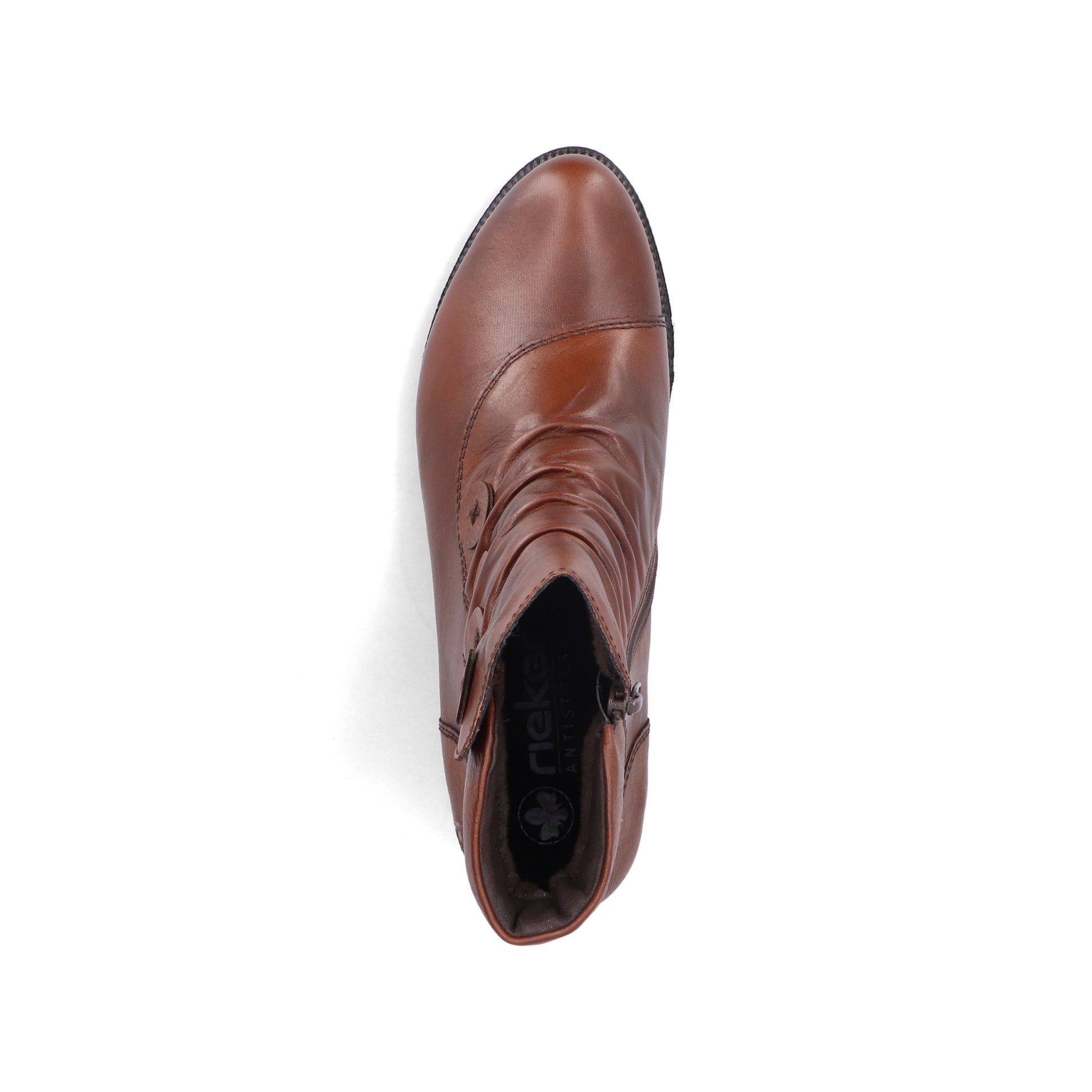 Brown Zip Boots for Women | Rieker 78659-22