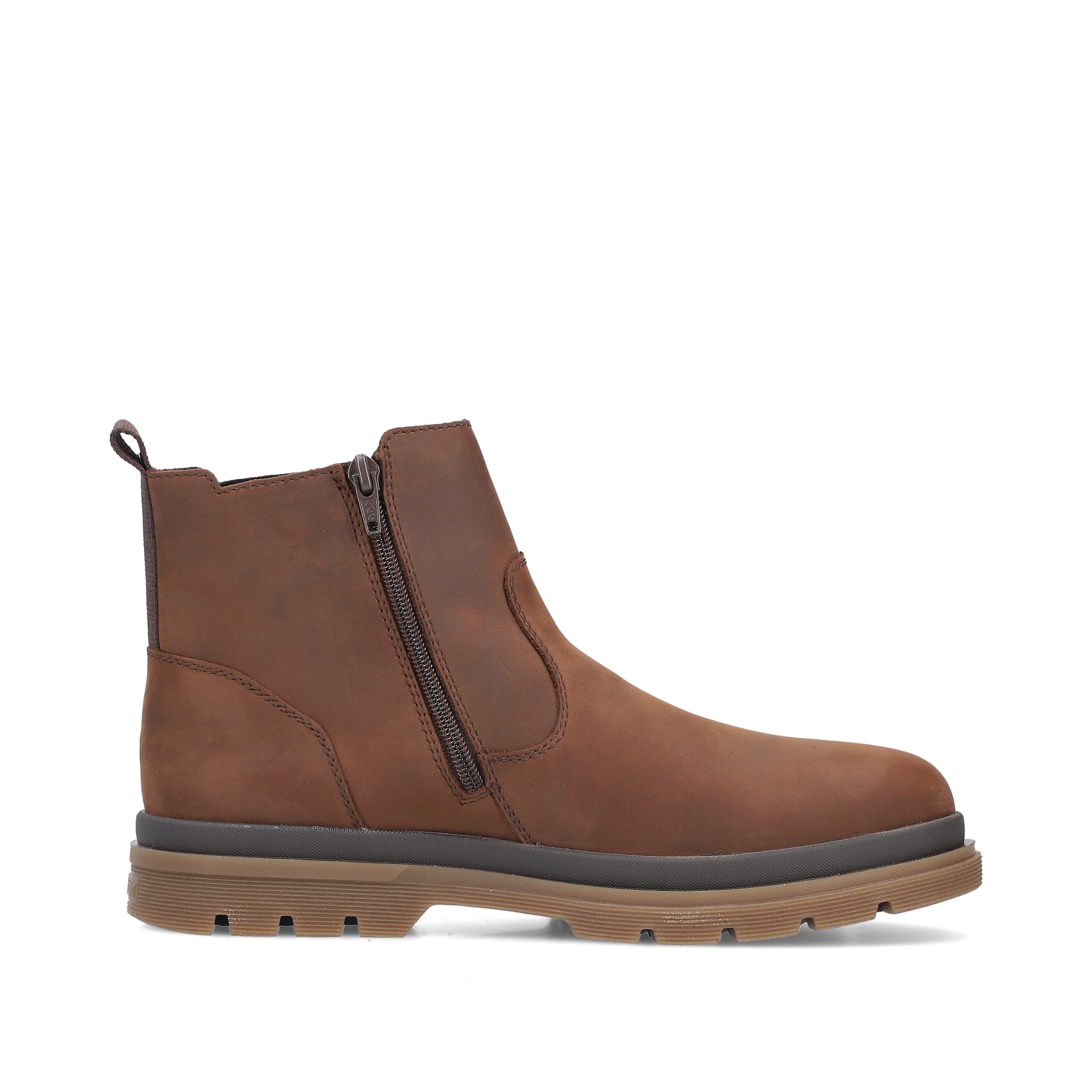 Brown Zip Boots for Men | Rieker F7051-23